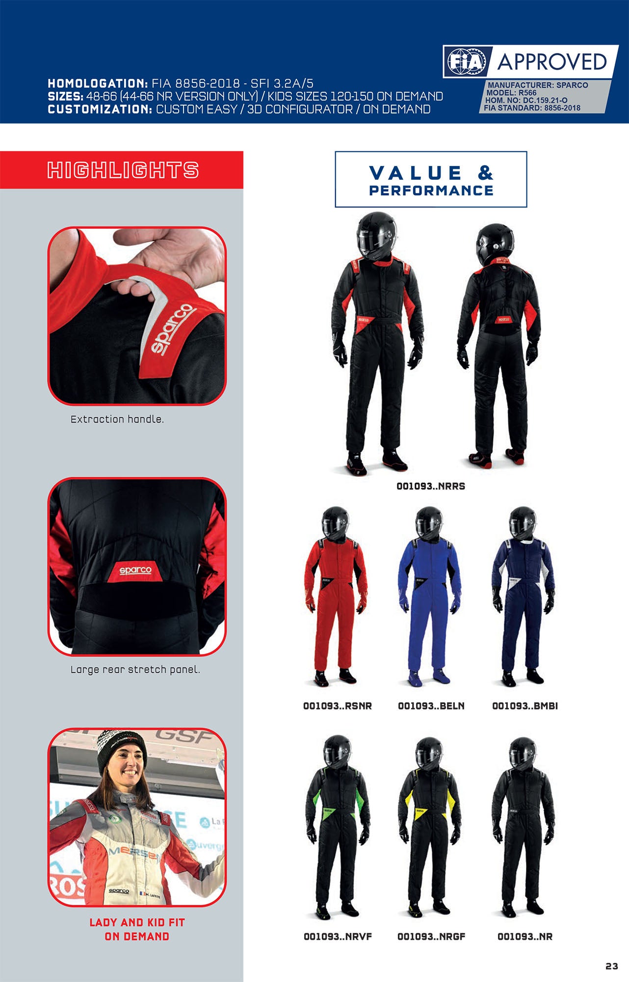 001093 Sparco Sprint Suit Entry Level Fireproof Race Rally Kart FIA 8856-2018 - raceforglory.store