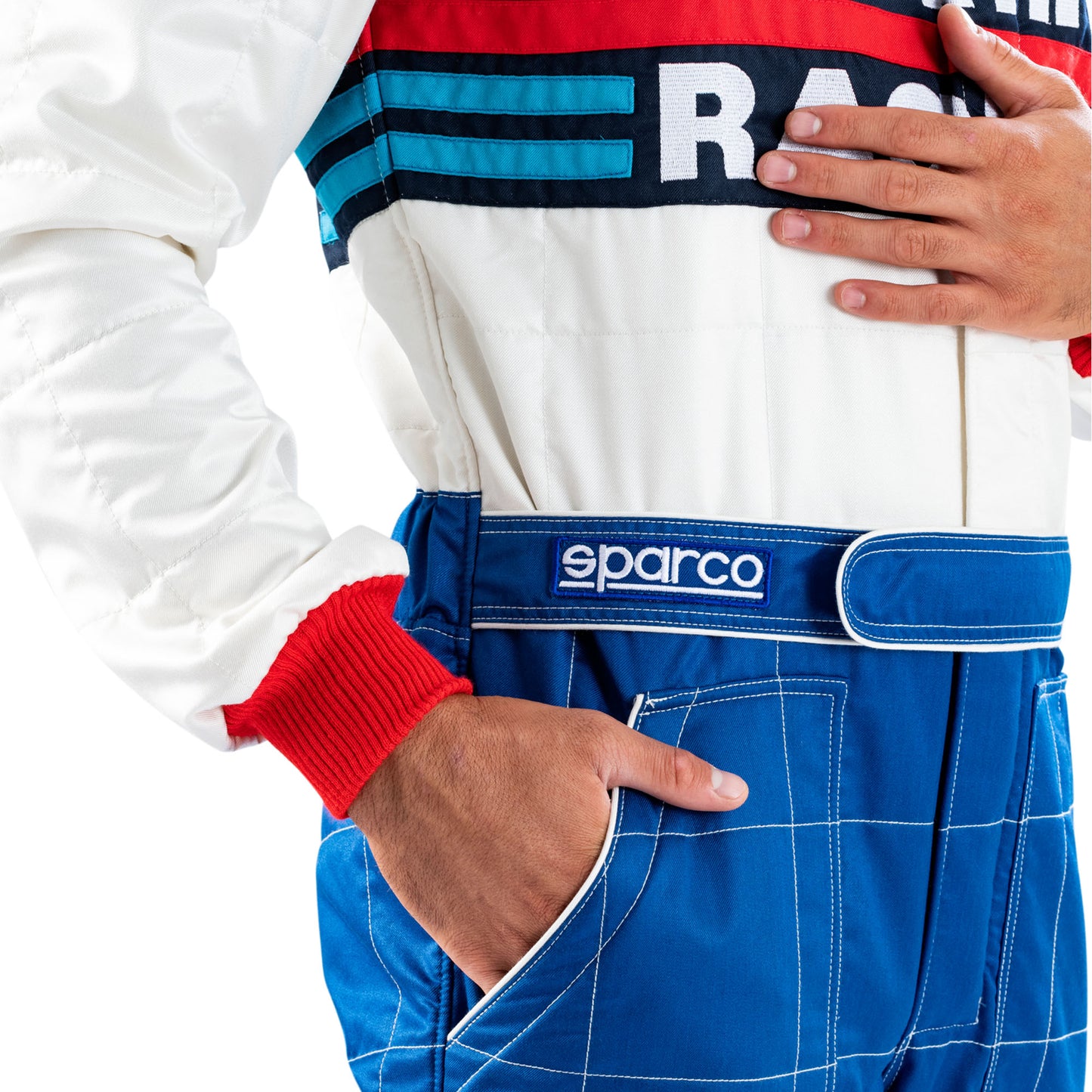 001144MR Sparco Martini Racing Classic Retro Rally Suit Fireproof FIA 8856-2018 - raceforglory.store
