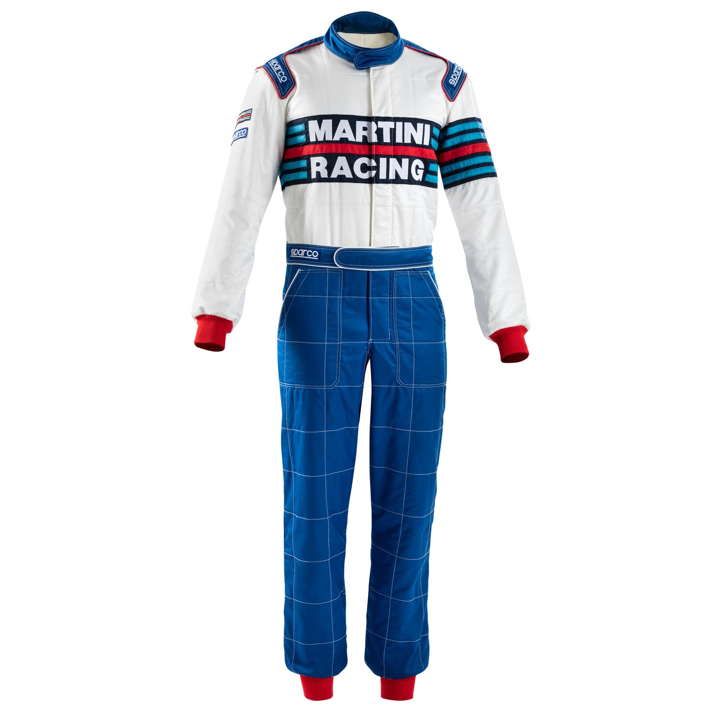001144MR Sparco Martini Racing Classic Retro Rally Suit Fireproof FIA 8856-2018 - raceforglory.store