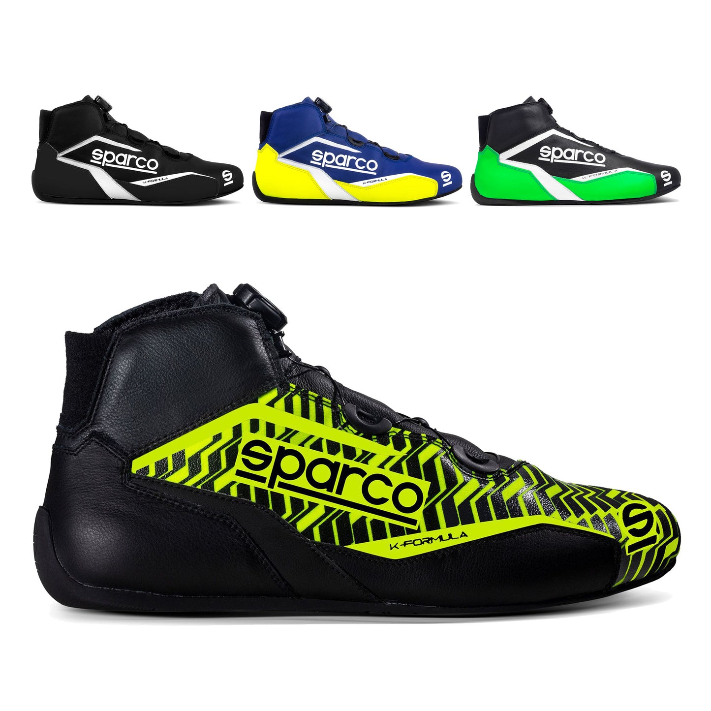 001298 Sparco K-Formula Karting Boots Shoes Lightweight Breathable Racing Sole - raceforglory.store