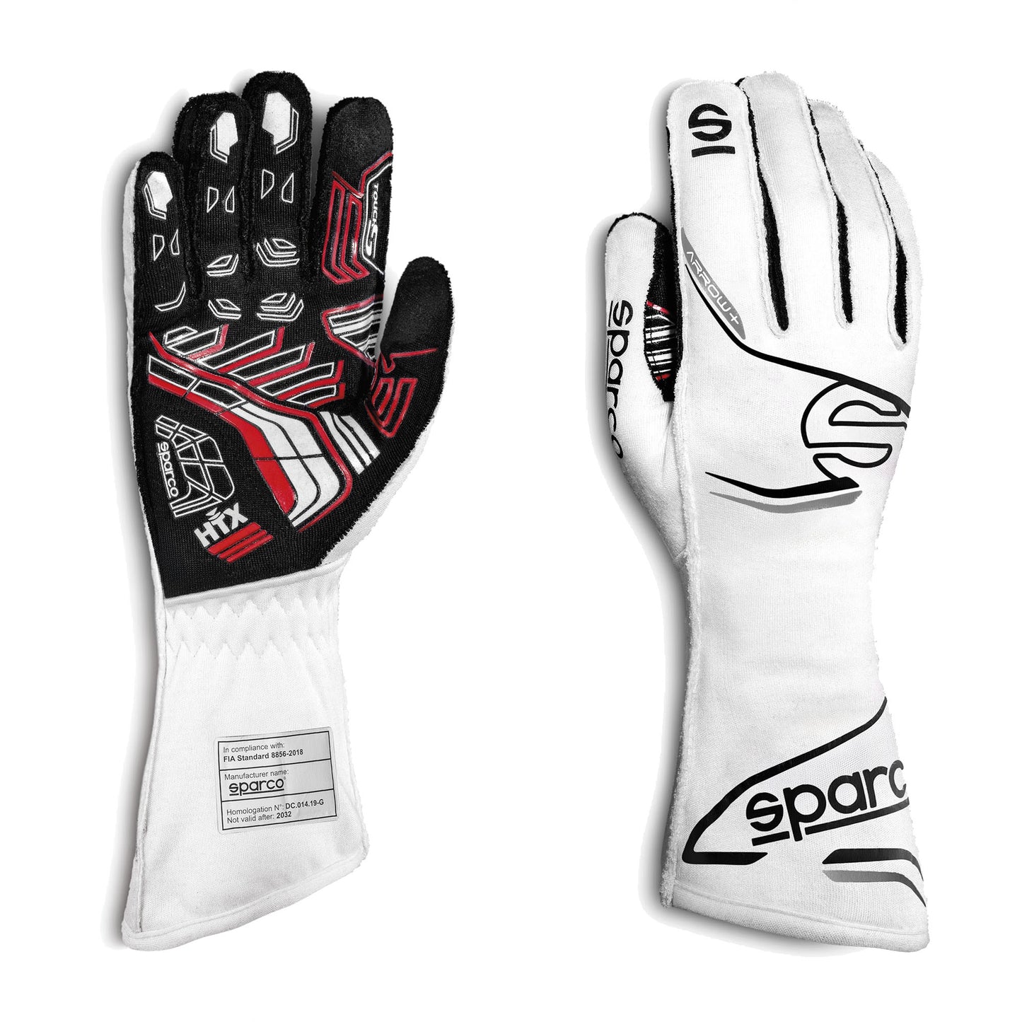 001319 Sparco ARROW+ Racing Driver Gloves High Spec HTX Pre-Curved FIA Fireproof - raceforglory.store