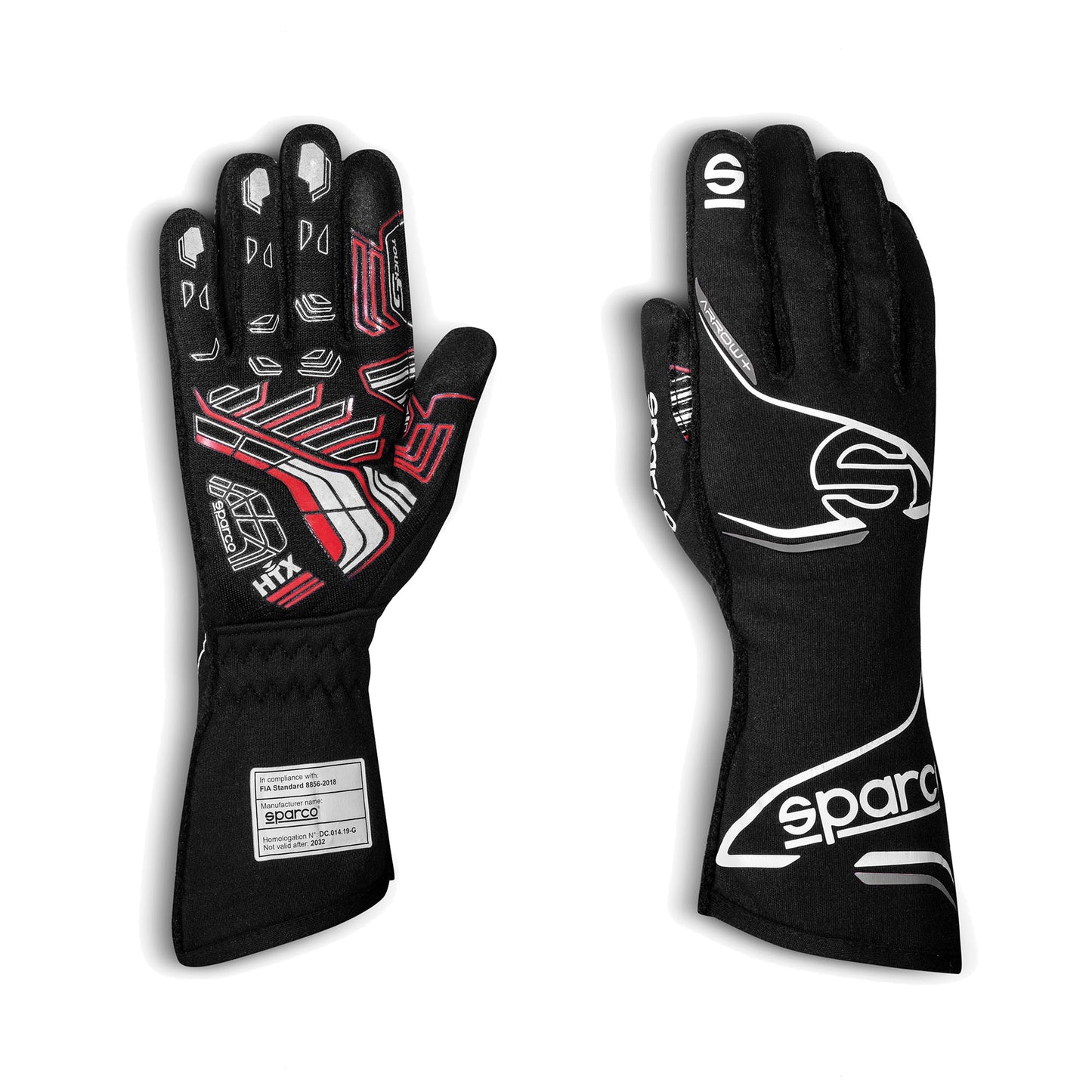 001319 Sparco ARROW+ Racing Driver Gloves High Spec HTX Pre-Curved FIA Fireproof - raceforglory.store