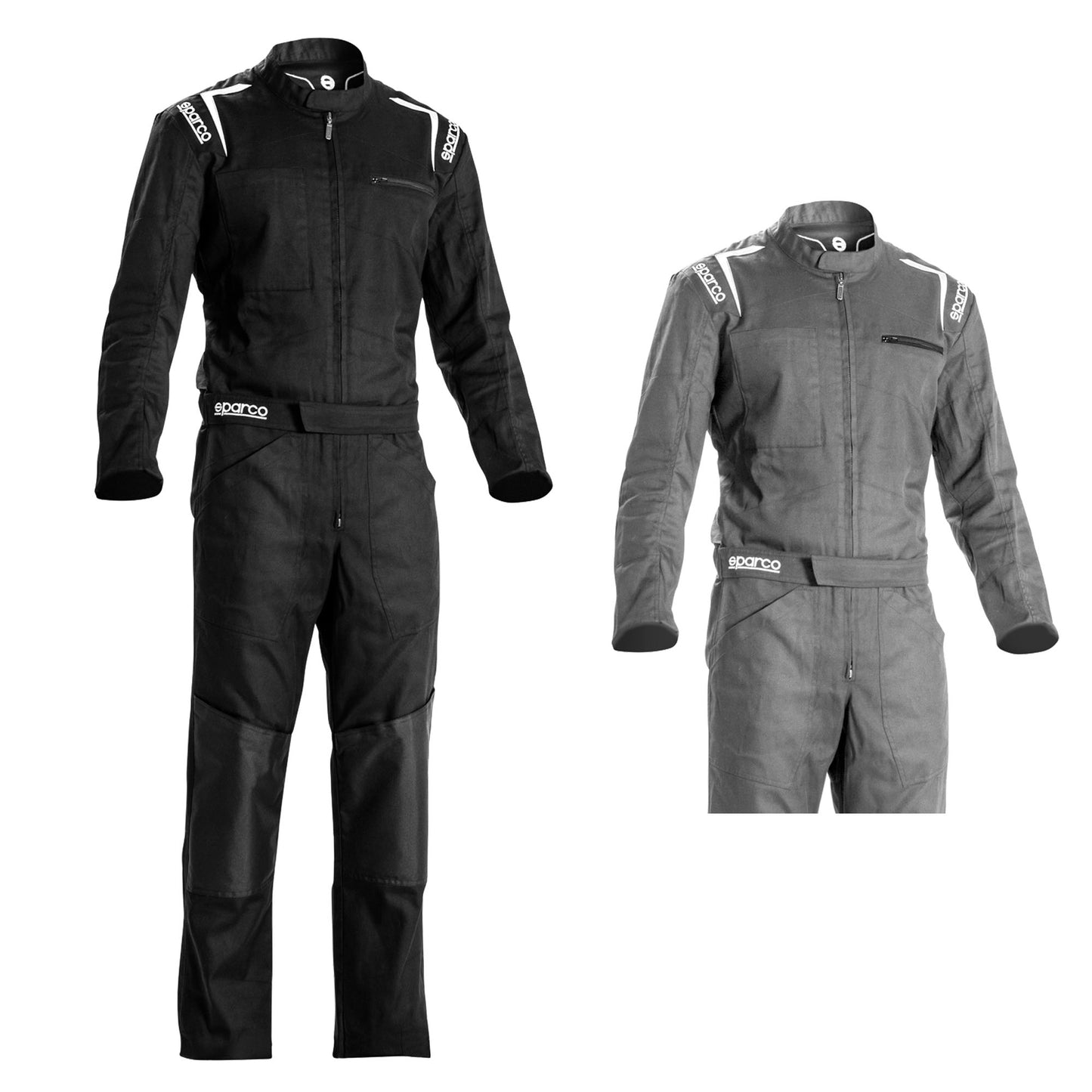 Sparco MS-5 MS5 Race Mechanic Suit Overalls Colour Black/Grey Pitcrew Teamwear - raceforglory.store