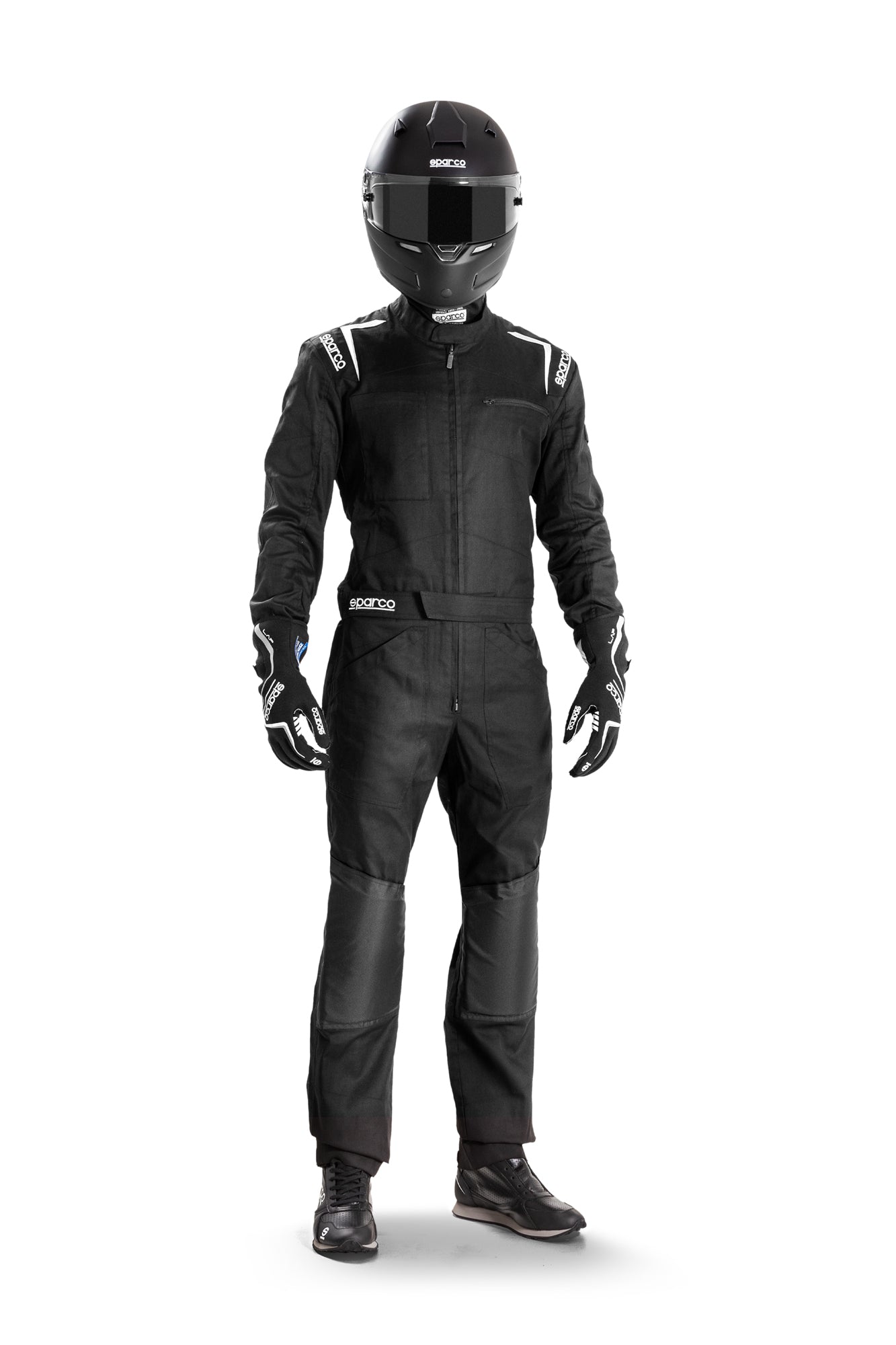 Sparco MS-5 MS5 Race Mechanic Suit Overalls Colour Black/Grey Pitcrew Teamwear - raceforglory.store
