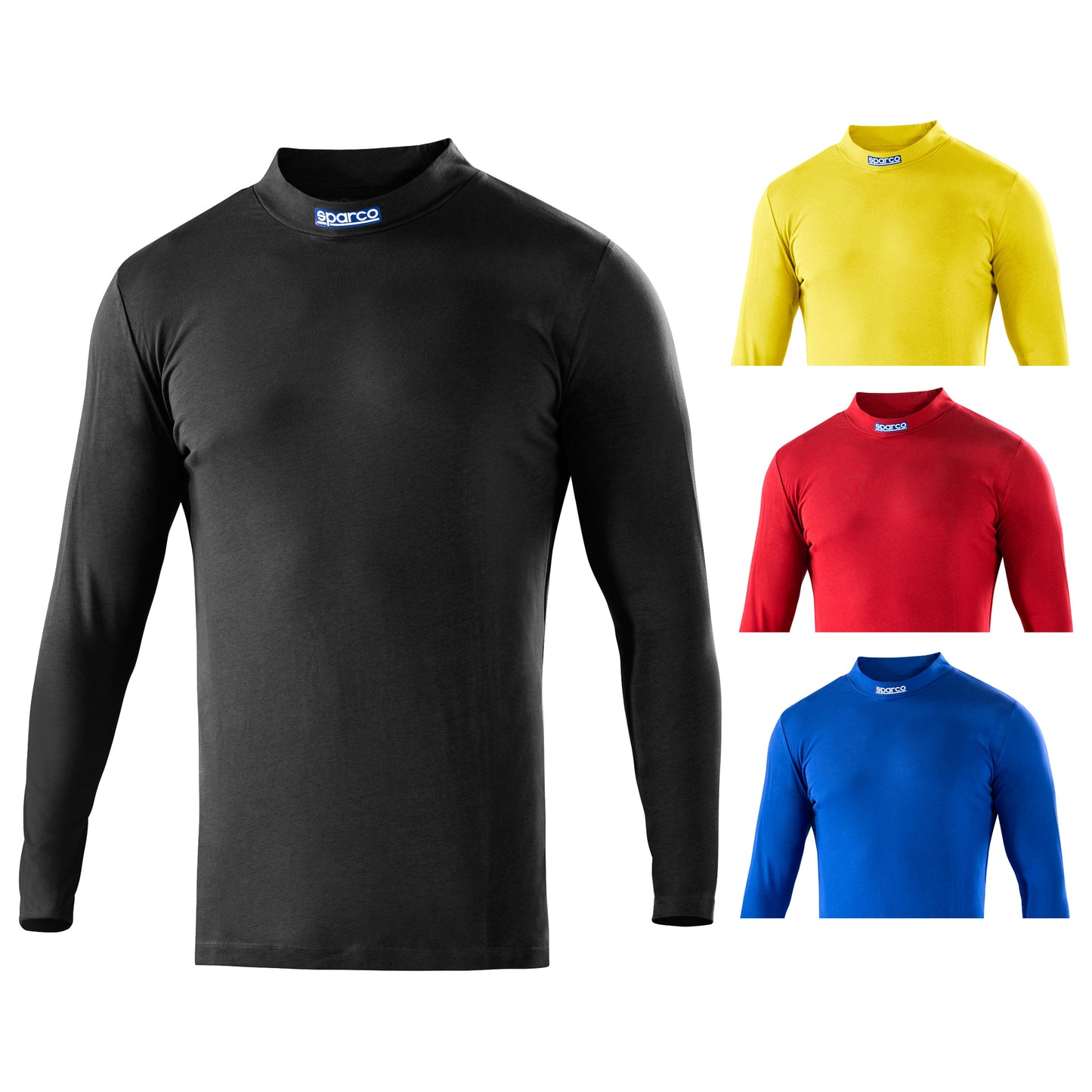 002205 Sparco B-ROOKIE Long Sleeve Karting T-Shirt Top in Soft Cotton Fabric - raceforglory.store