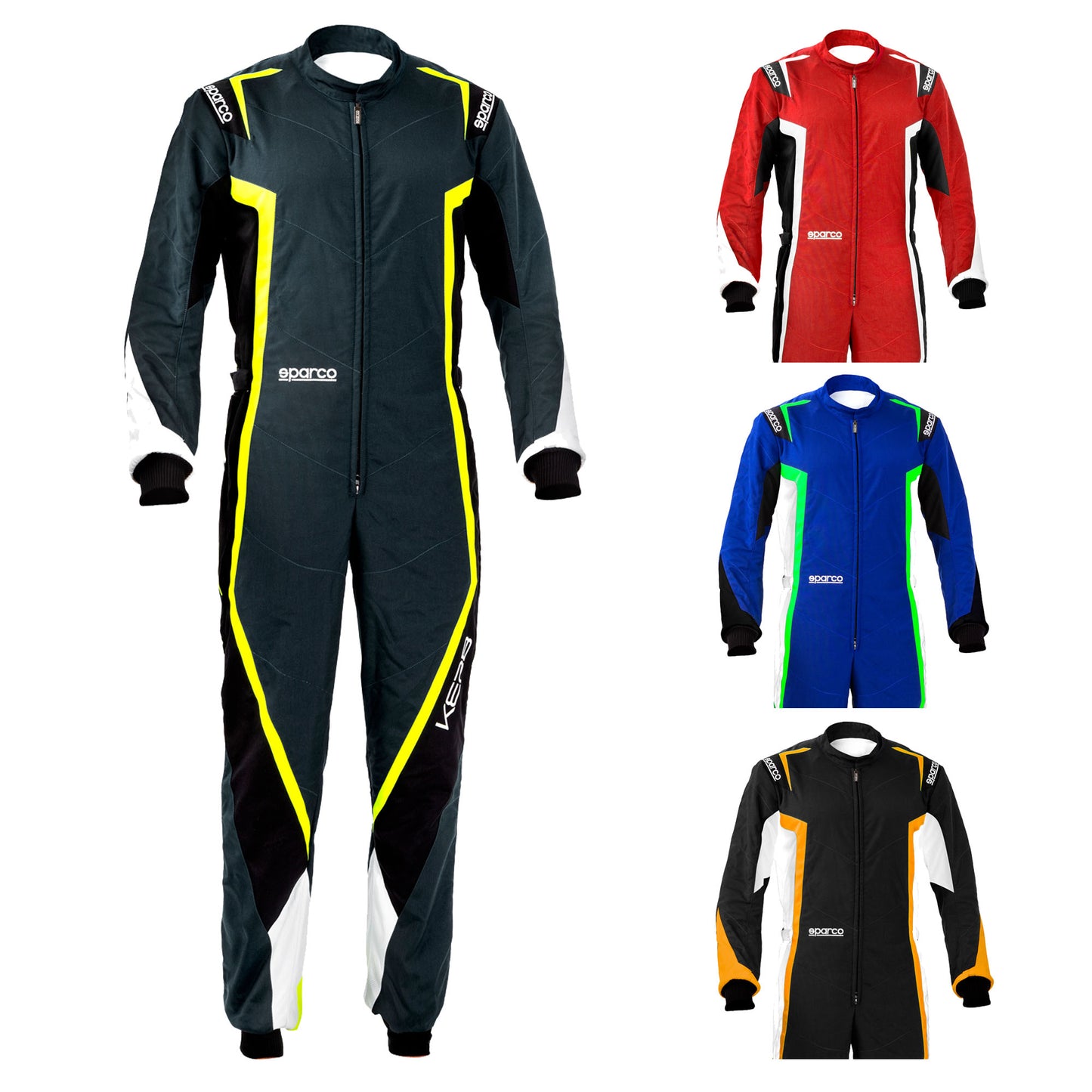 002341 Sparco Kerb Kart Suit Karting Racing (CIK-FIA Level 2) Kids & Adult Sizes - raceforglory.store
