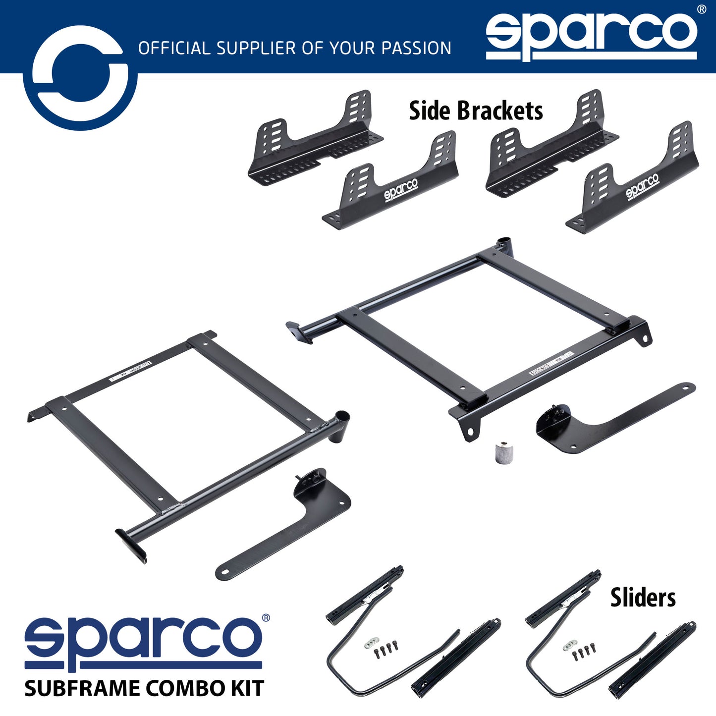 Sparco Seat Subframe Mounting Kit for SUBARU IMPREZA TURBO WRX STI 2001 to 2007