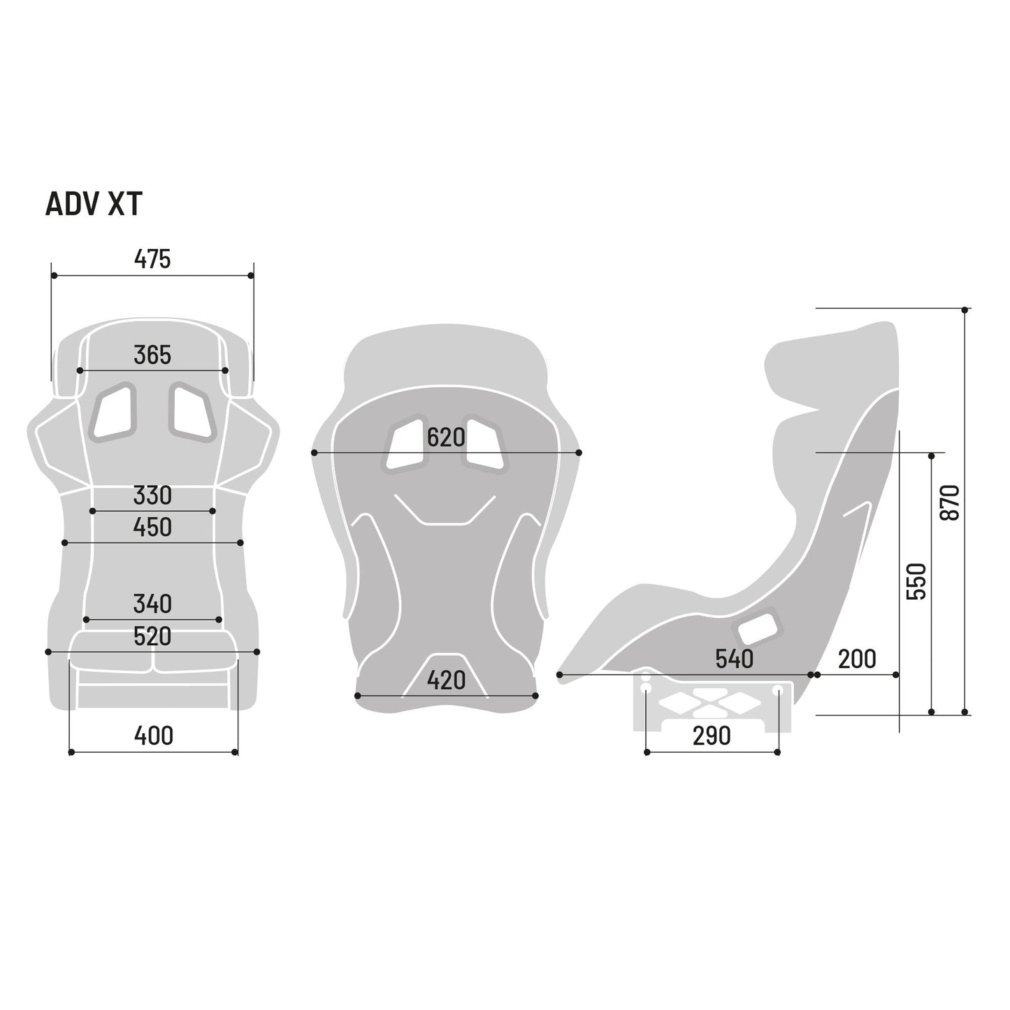 Sparco ADV XT Carbon Fibre Seat for Race Rally FIA 8862-2009 Motorsport Approved