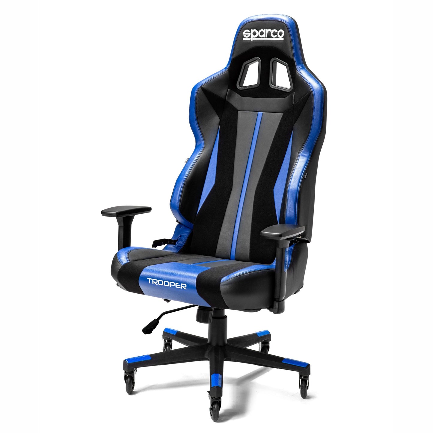 Sparco TROOPER Office Chair Comfort Sized Gaming Seat Racing Style Base & Wheels