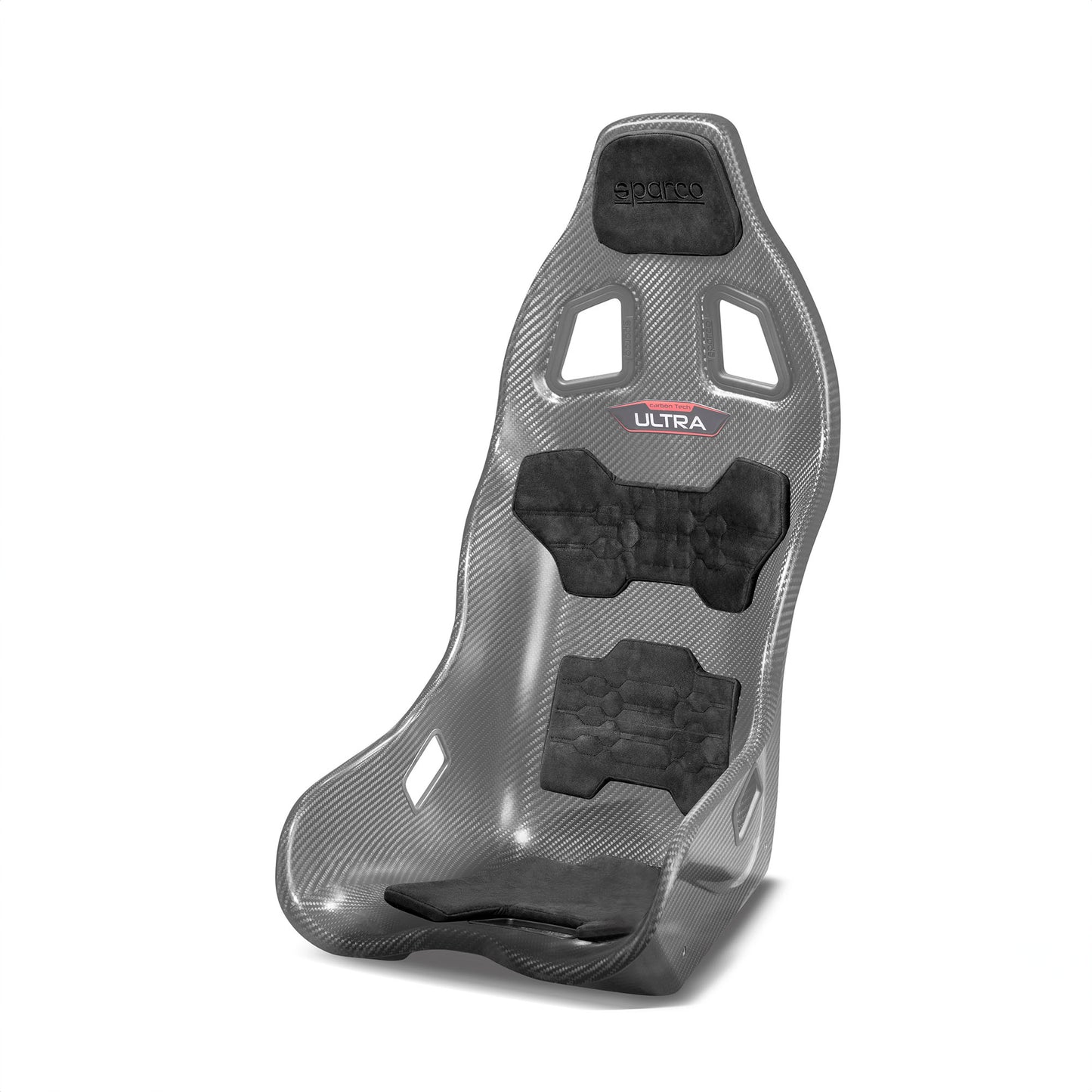 Sparco ULTRA Seat Padding Full Kit 4-Piece Alcantara Covered Pads Anti-Vibration