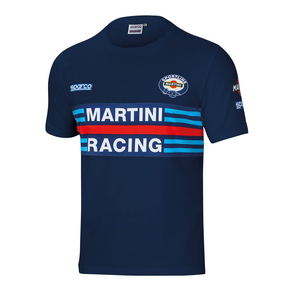 Sparco Martini Racing T-Shirt Mens Tee Iconic Lancia Rally Team Retro Edition - raceforglory.store