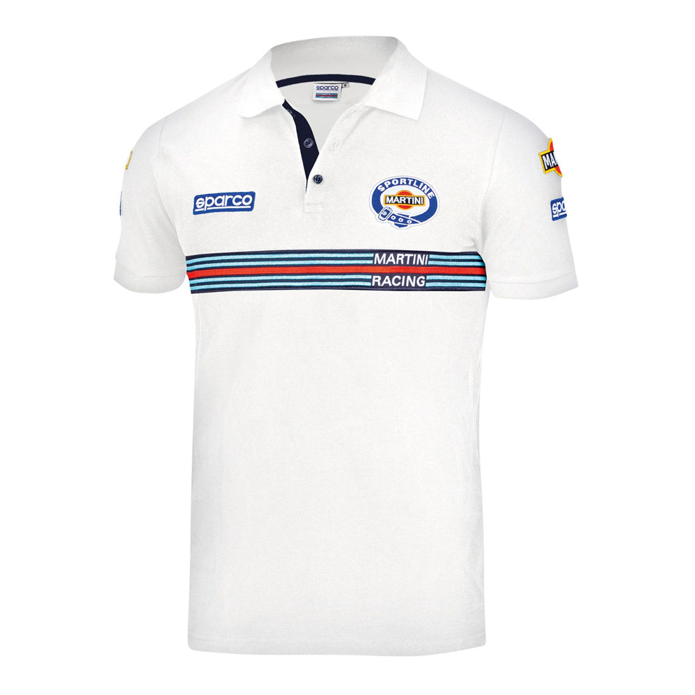Sparco Martini Racing Polo Shirt Mens Iconic Lancia Rally Team Retro Edition - raceforglory.store