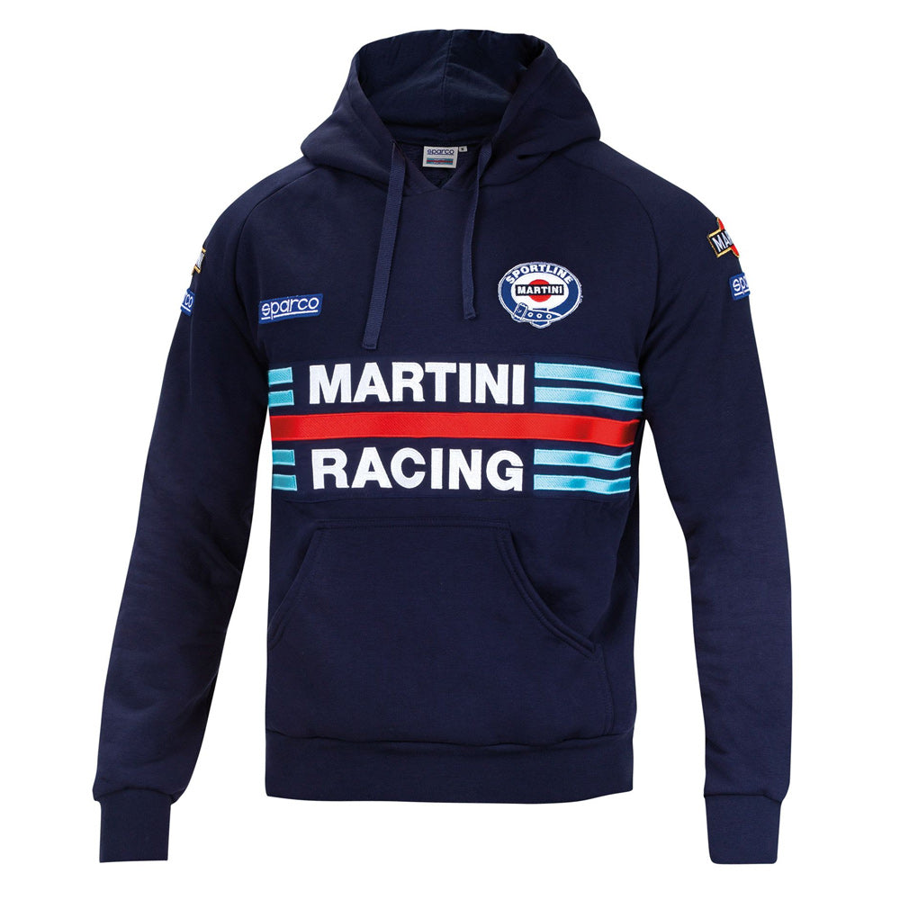 Sparco Martini Racing Mens Hoodie Hoody Jumper Lancia Rally Team Retro Fanwear - raceforglory.store