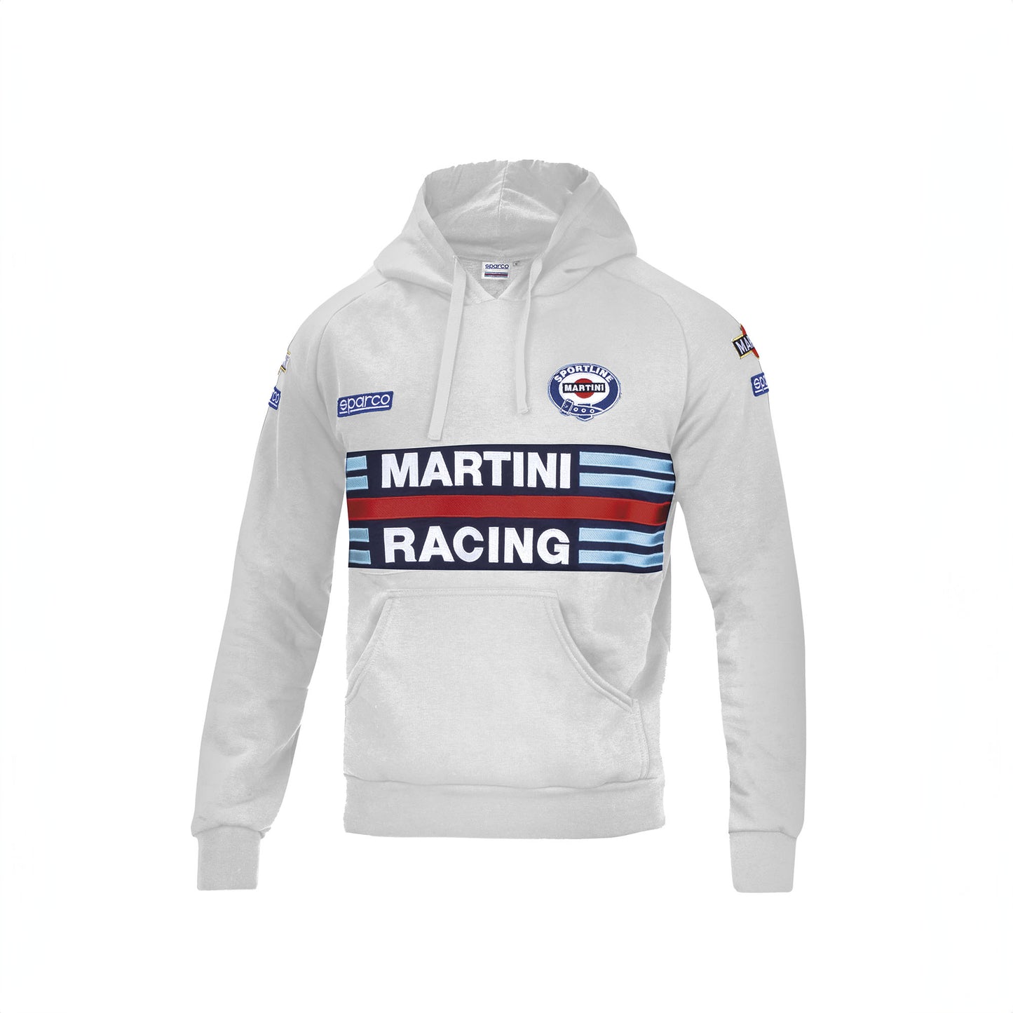 Sparco Martini Racing Mens Hoodie Hoody Jumper Lancia Rally Team Retro Fanwear - raceforglory.store