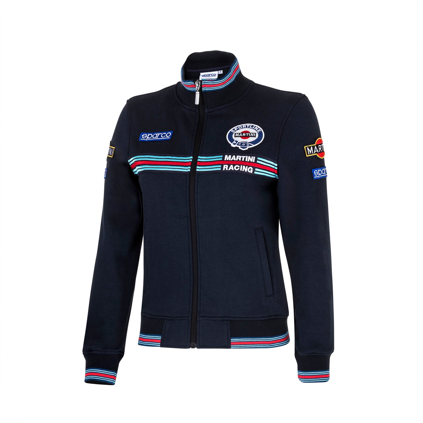 Sparco Lancia Martini Racing Ladies Sweatshirt Full Zip Jacket in Womens Sizes - raceforglory.store