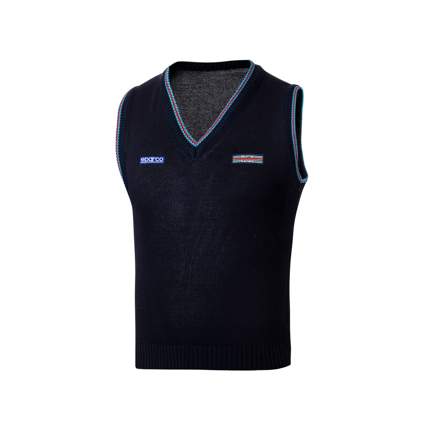 Sparco Martini Racing Mens Knitted Cotton Vest 100% Cotton Lancia World Rally - raceforglory.store
