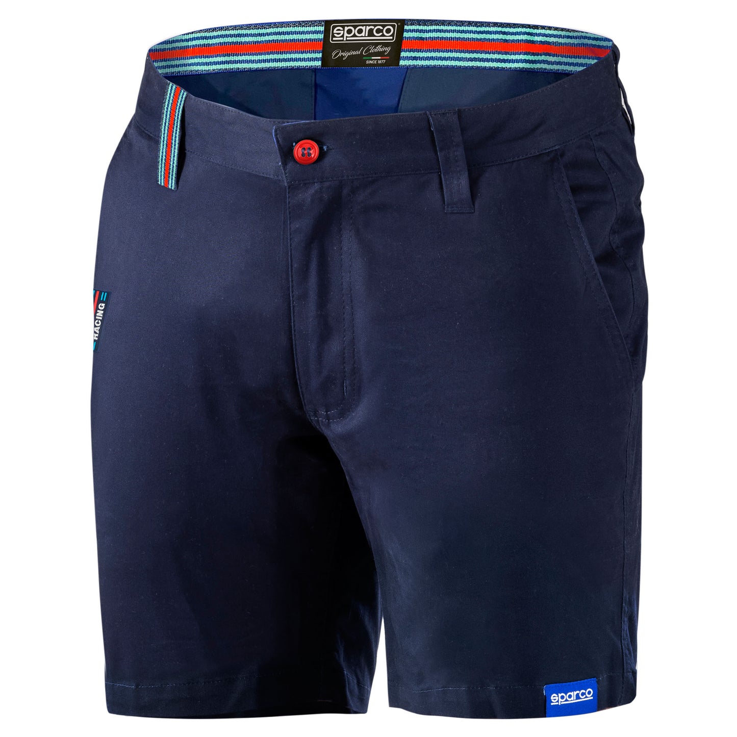 Sparco Martini Racing Shorts Smart Classic Design Cotton Lancia Rally Retro Fan - raceforglory.store
