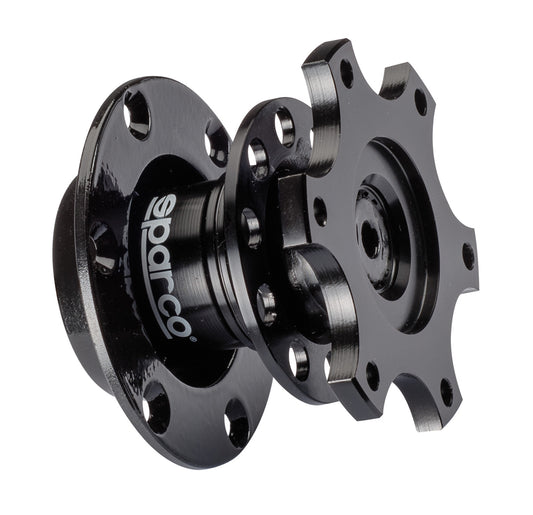 Sparco Steering Wheel Quick Release Hub Boss Aluminium CNC 6-Hole 6x70mm PCD