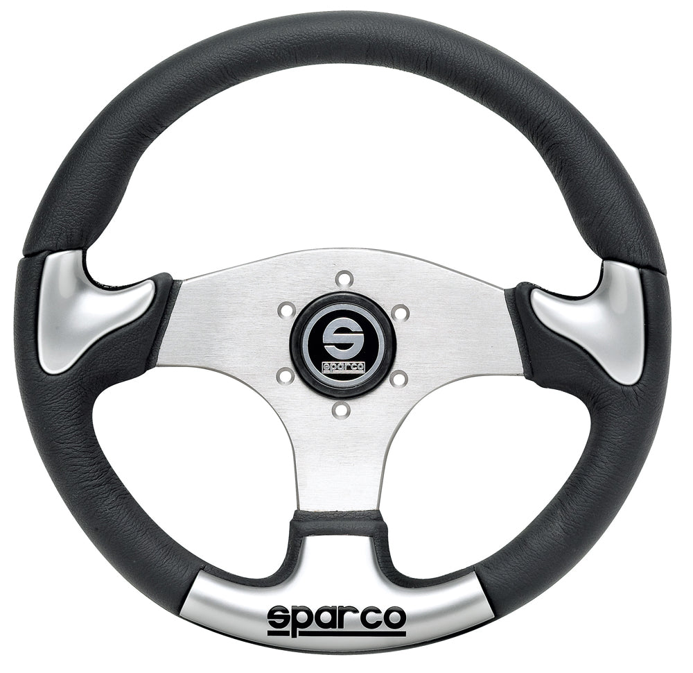 Sparco P222 Steering Wheel 345mm Flat Polyurethane Fast Road Performance Car