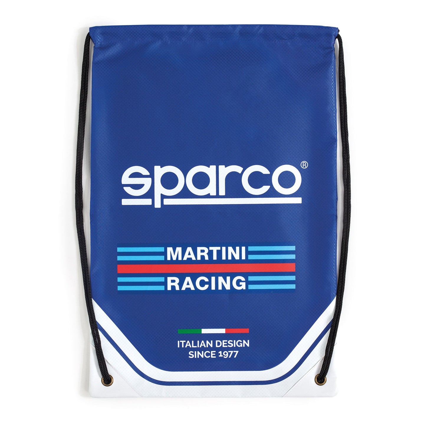 Sparco Martini Racing Rally Boot Bag Drawstring Sportsack 33x51cm in Blue/White