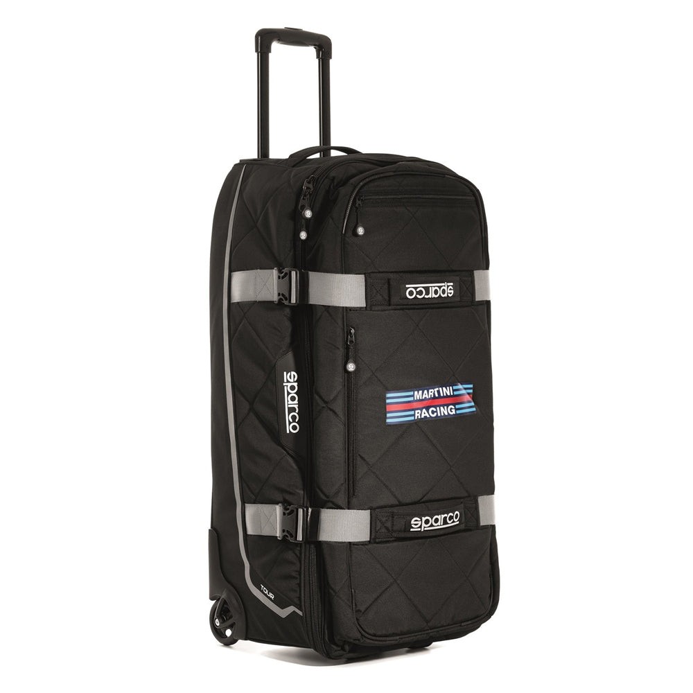 Sparco Martini Racing Large Holdall Trolley Bag on Wheels for Travel and Leisure - raceforglory.store