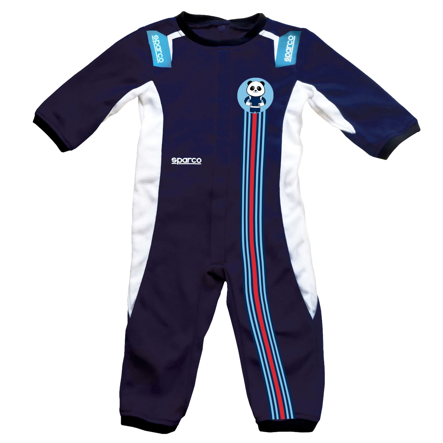 Sparco Baby Suit 100% Organic Cotton Martini Racing Stripes Ages 3 to 24 Months - raceforglory.store