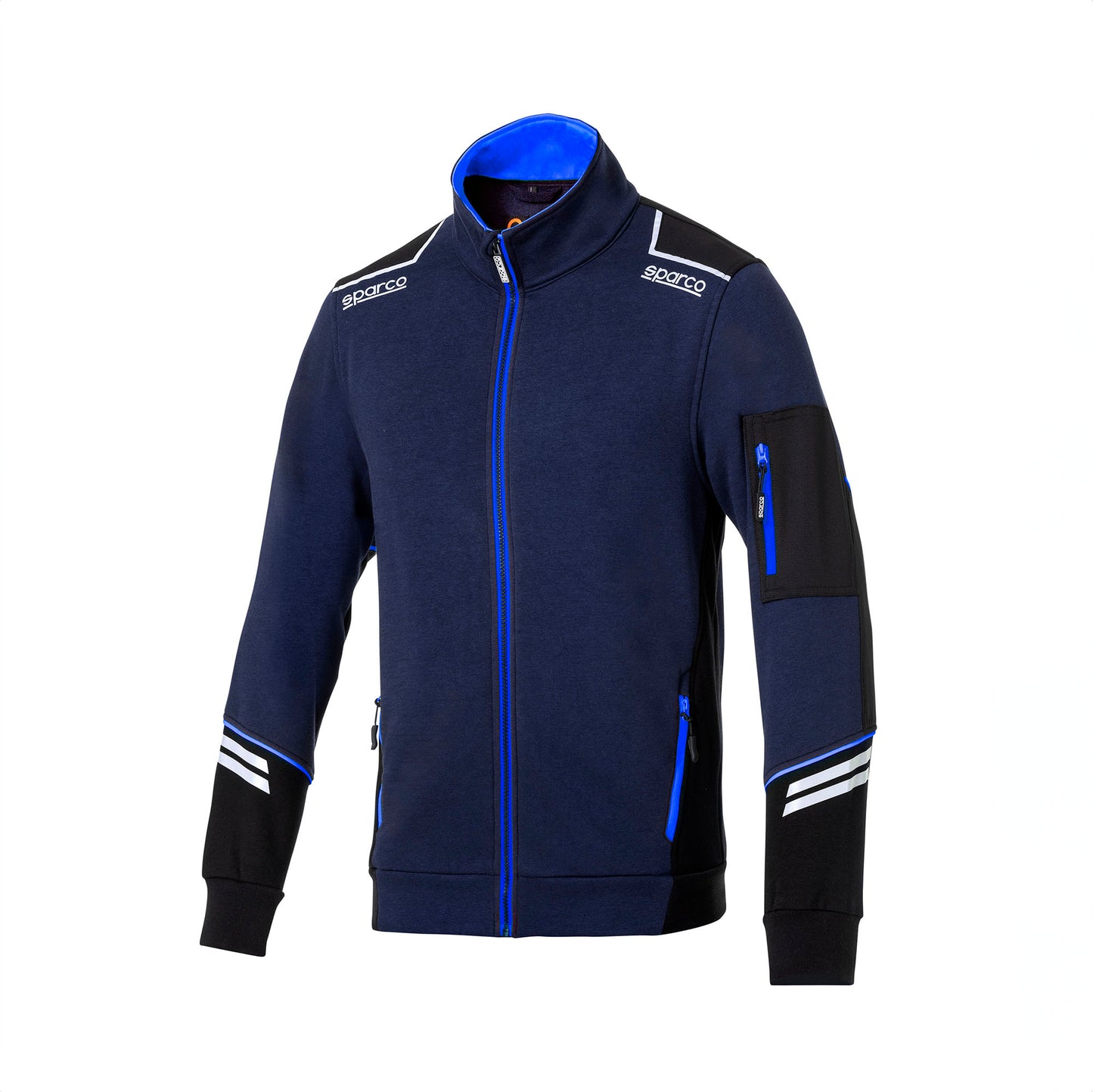 02429 Sparco Tech Zull Zip Jacket Racing Workwear Mechanic Pitcrew Teamwear - raceforglory.store