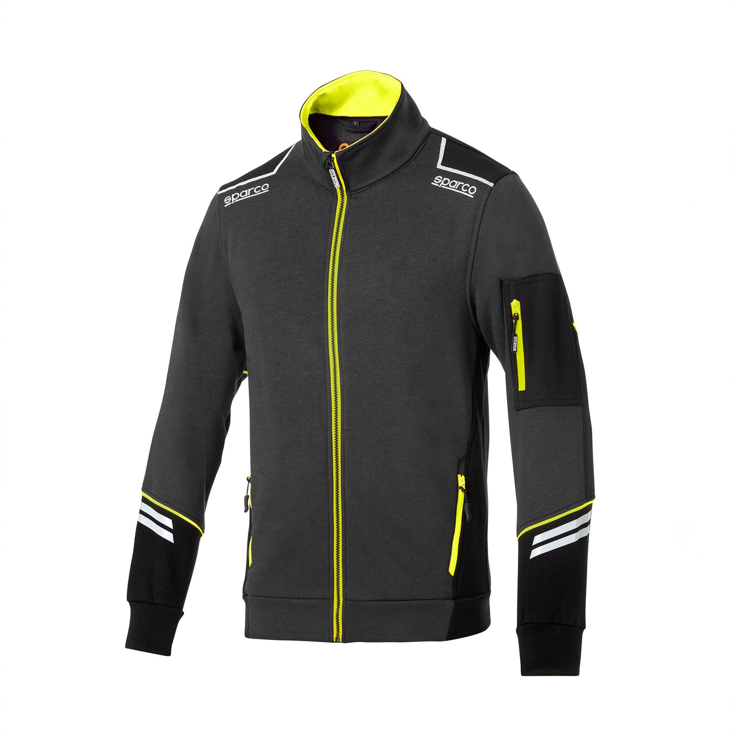 02429 Sparco Tech Zull Zip Jacket Racing Workwear Mechanic Pitcrew Teamwear - raceforglory.store