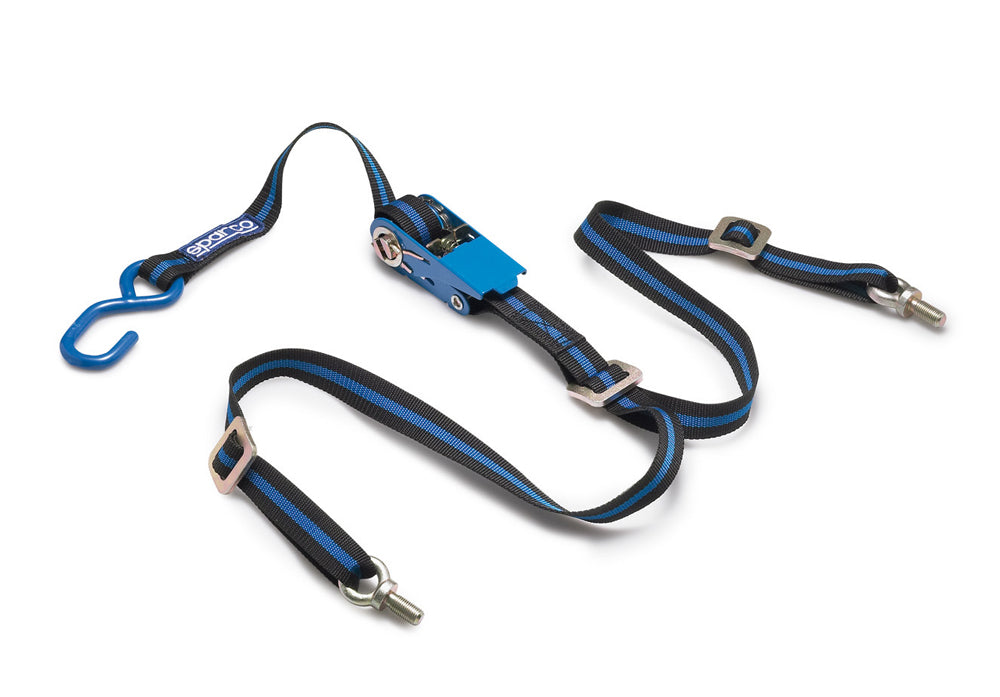 Sparco Tie-Down Strap Heavy-Duty for Securing Spare Wheel in Boot of Rally Car