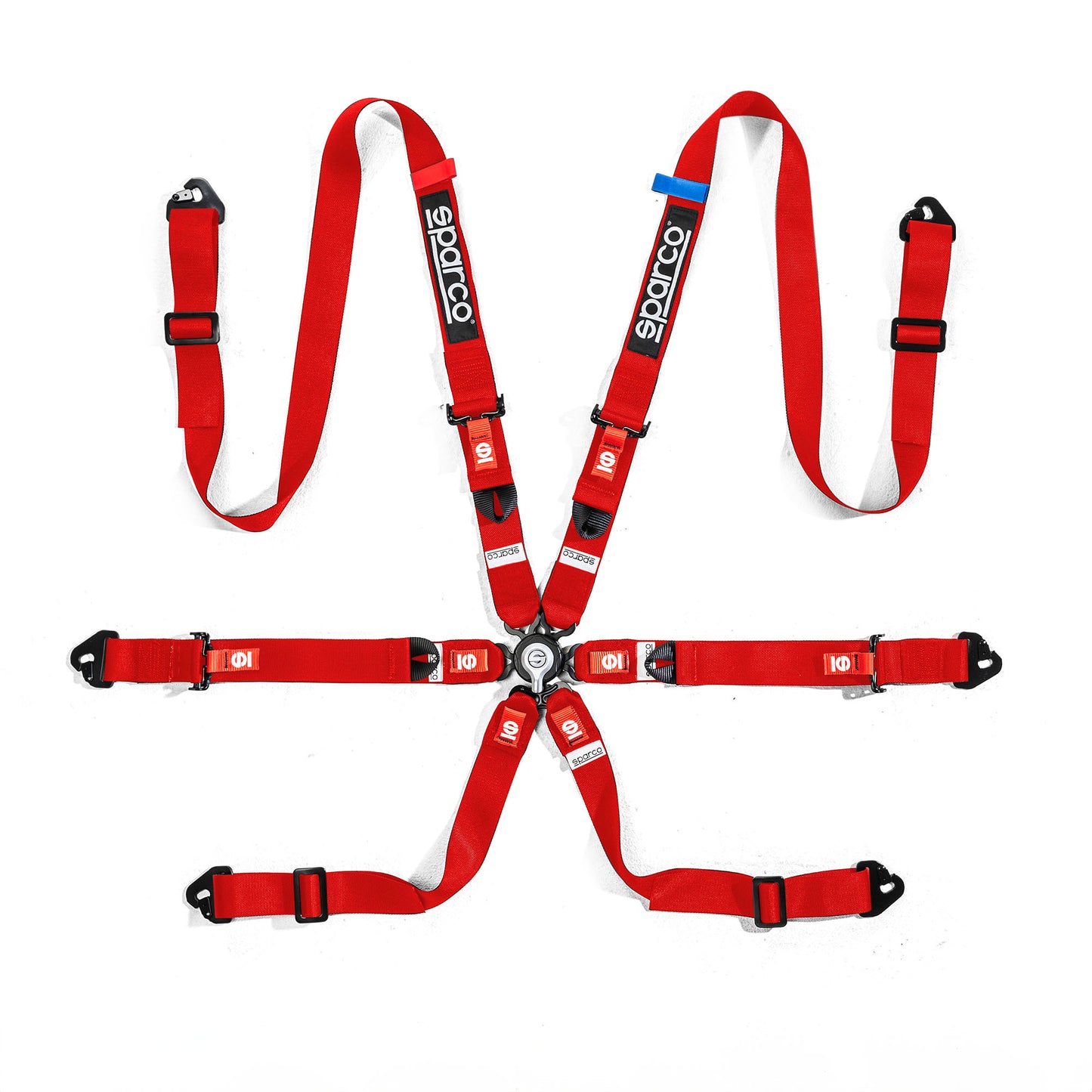 Sparco COMPETITION H-2 PU Racing Harness Belts FIA 6-Point Snap-on FHR HANS - raceforglory.store
