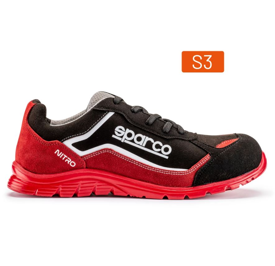 07522 Sparco NITRO S3 SRC Safety Footwear Work Trainers Microfibre Waterproof - raceforglory.store