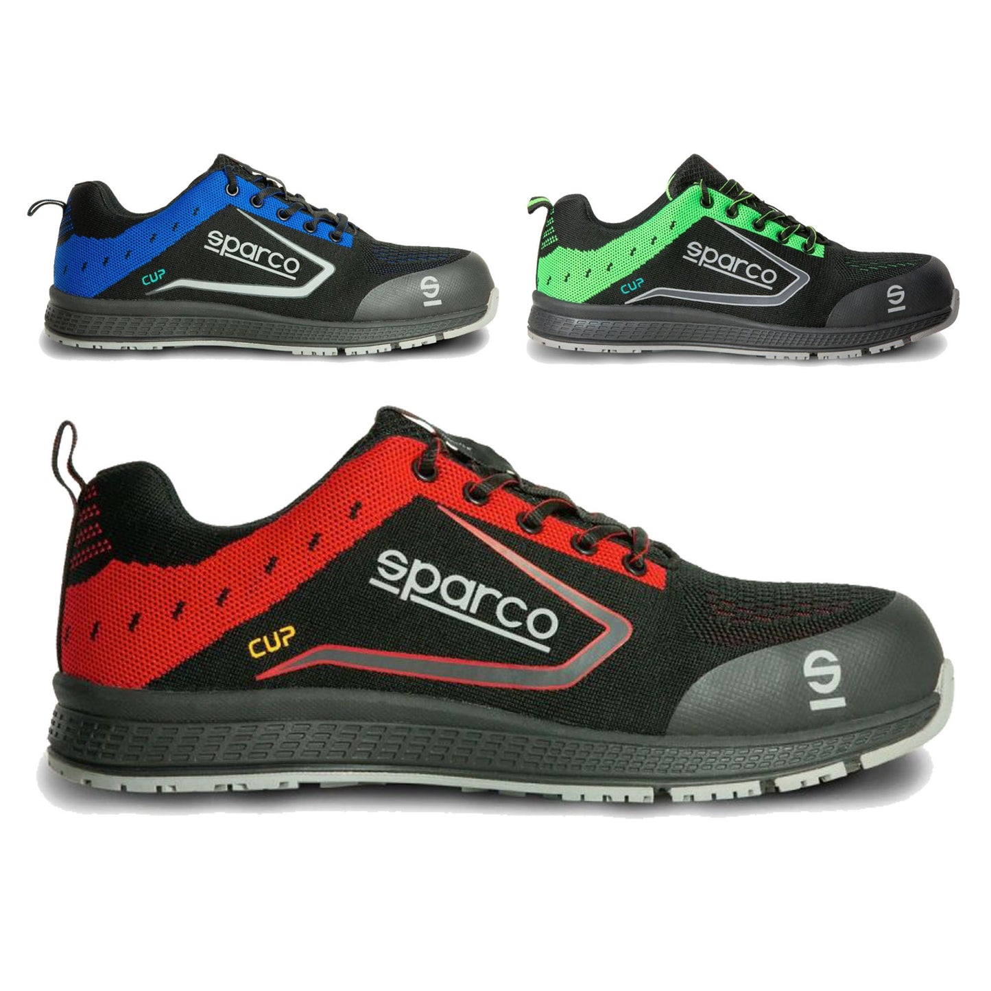 07526 Sparco CUP S1P SRC Safety Footwear Indoor Work Shoes Trainers Steel Toe - raceforglory.store
