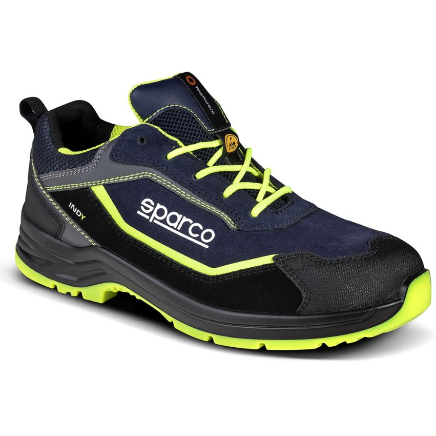 07537 Sparco INDY Safety Footwear Shoes Leather Trainers ESD S3S SR LG Approved - raceforglory.store