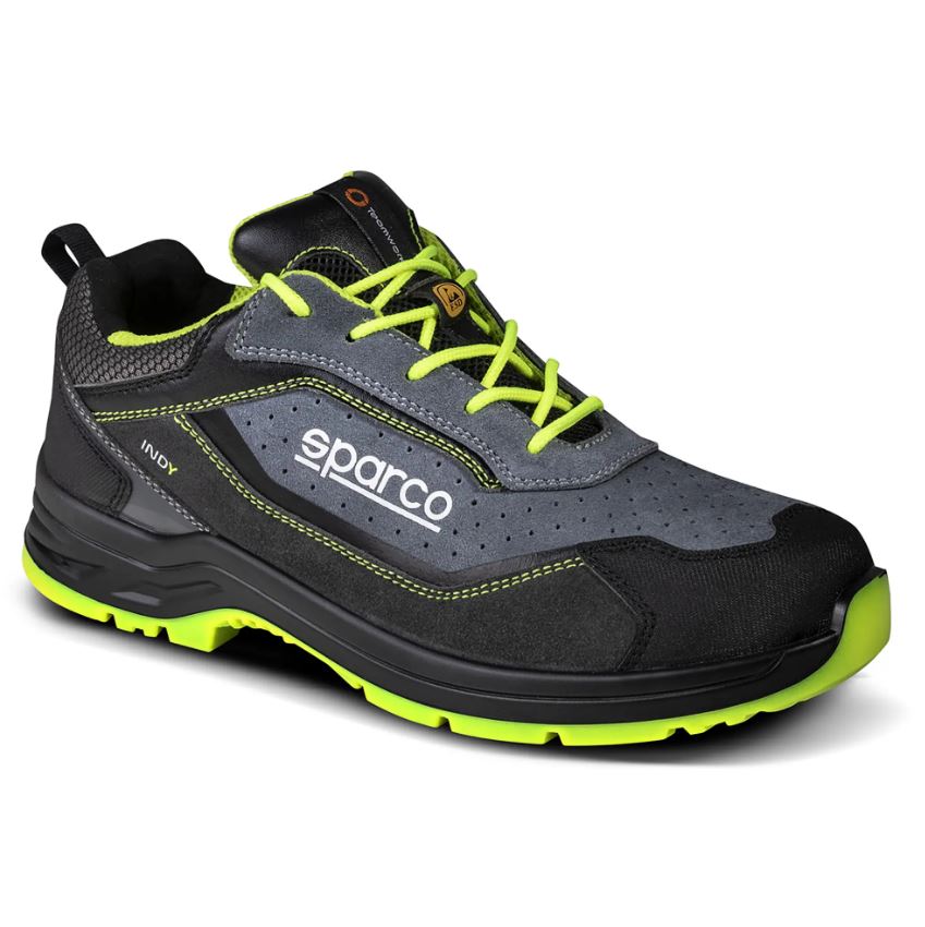 07538 Sparco INDY Industrial Safety Footwear Trainers Work Shoes ESD S1PS SR - raceforglory.store