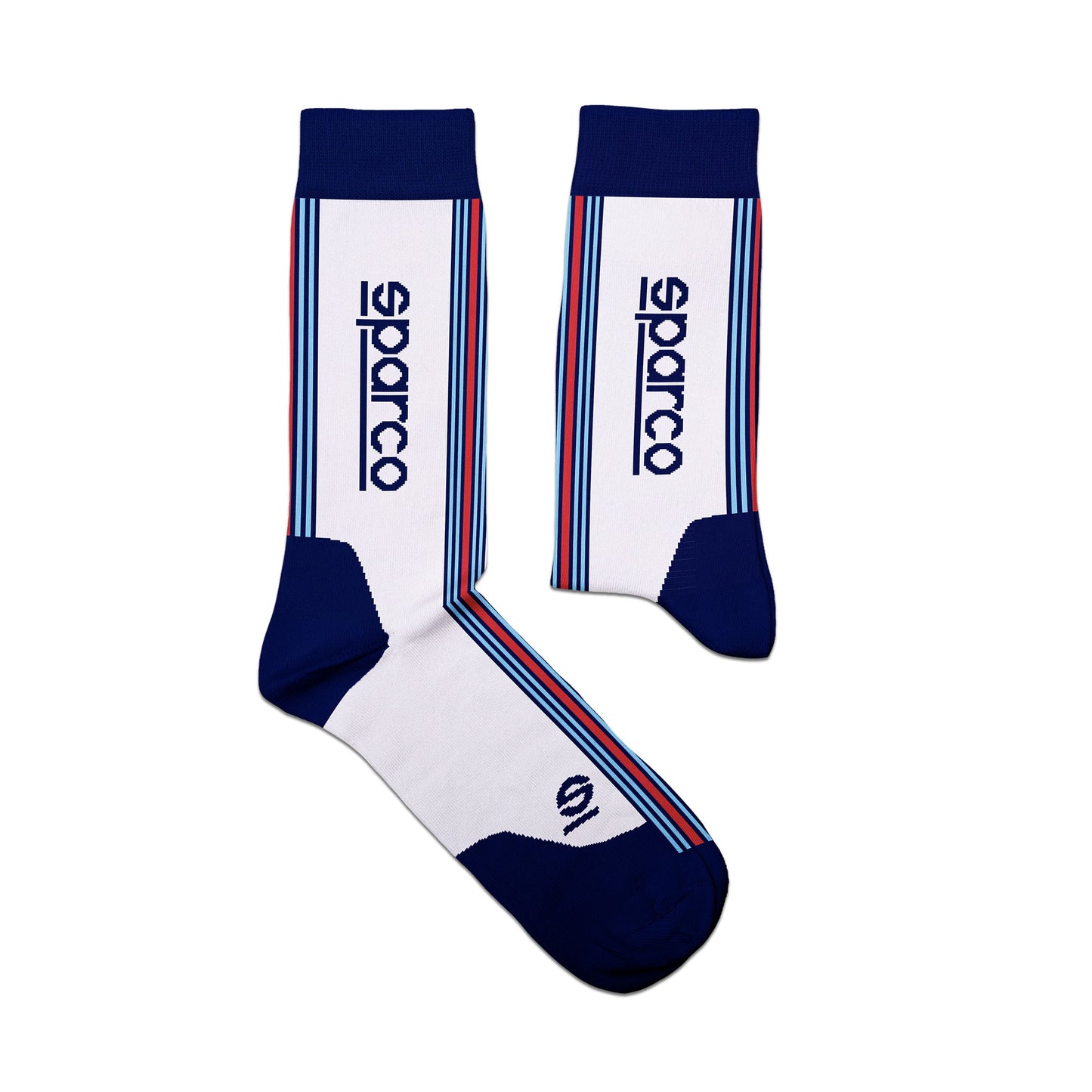 Sparco Martini Racing Socks Iconic Rally Retro Design Official Merchandise Gift - raceforglory.store