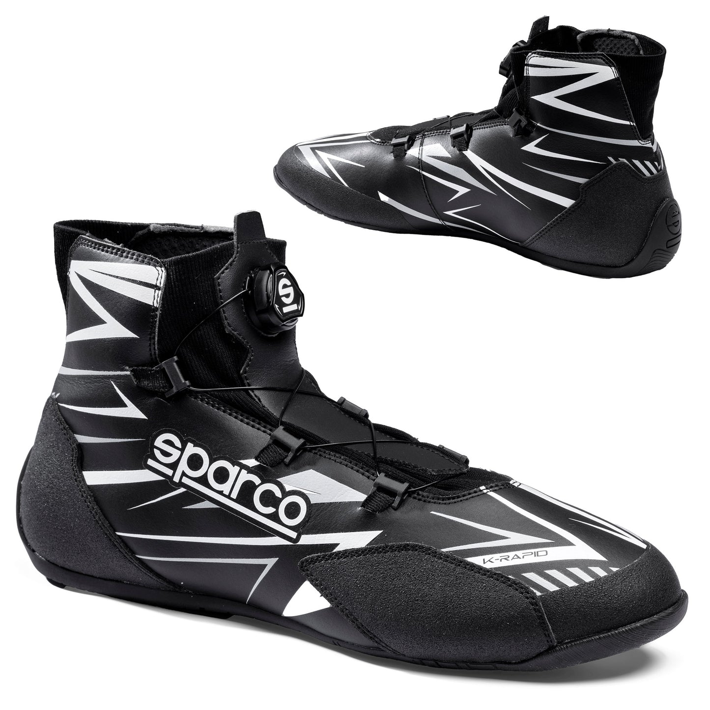 2025 Sparco K-RAPID Karting Boots Shoes New Rotor Closure FIA 8877 Approved Spec
