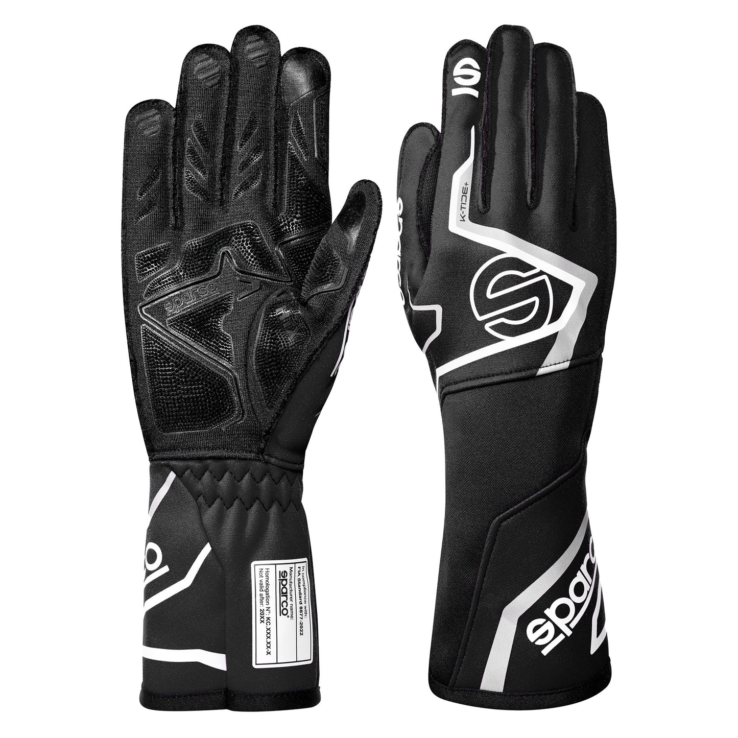2025 Sparco K-TIDE+ Karting Gloves Go-Kart Racing FIA 8877-2022 Approved Spec