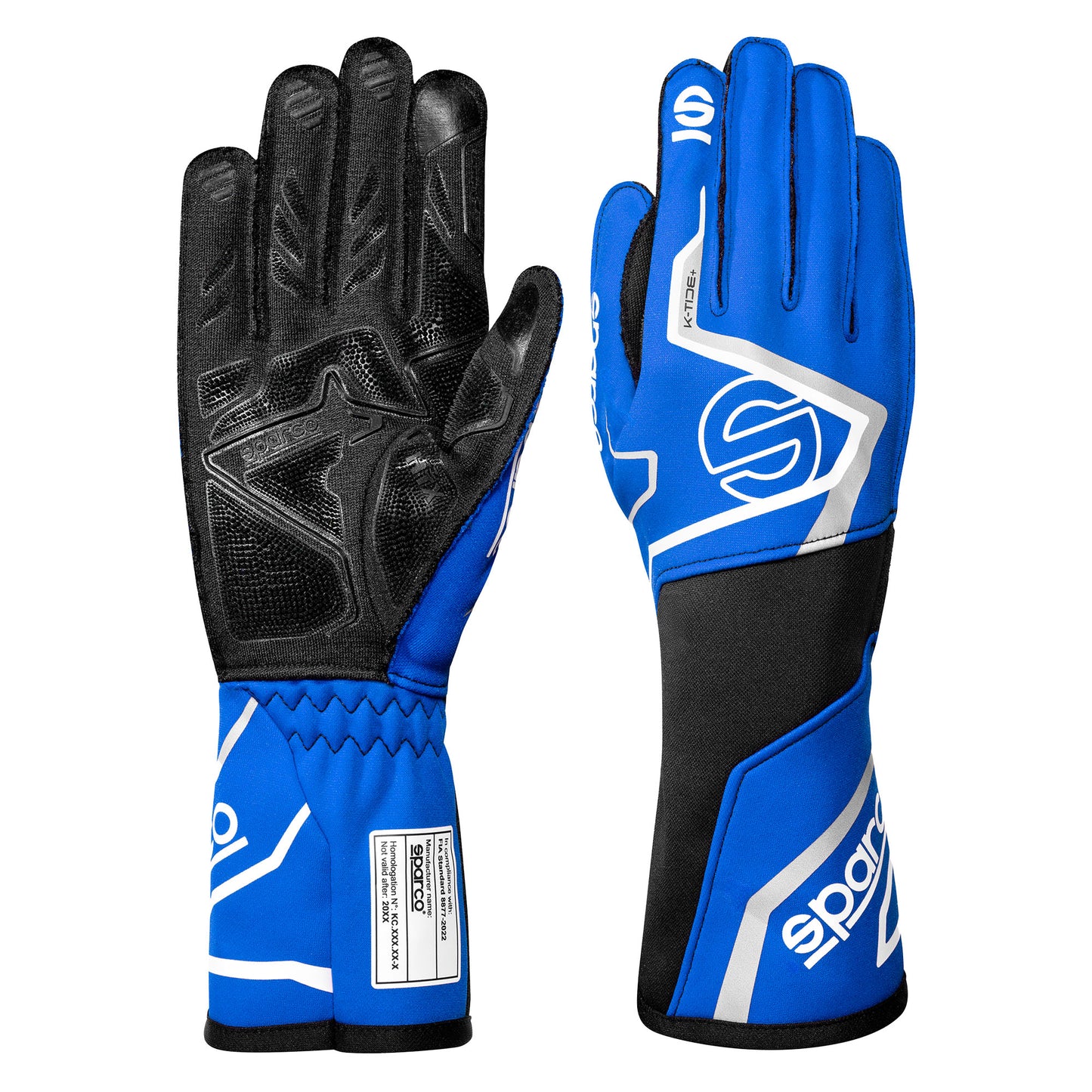 2025 Sparco K-TIDE+ Karting Gloves Go-Kart Racing FIA 8877-2022 Approved Spec