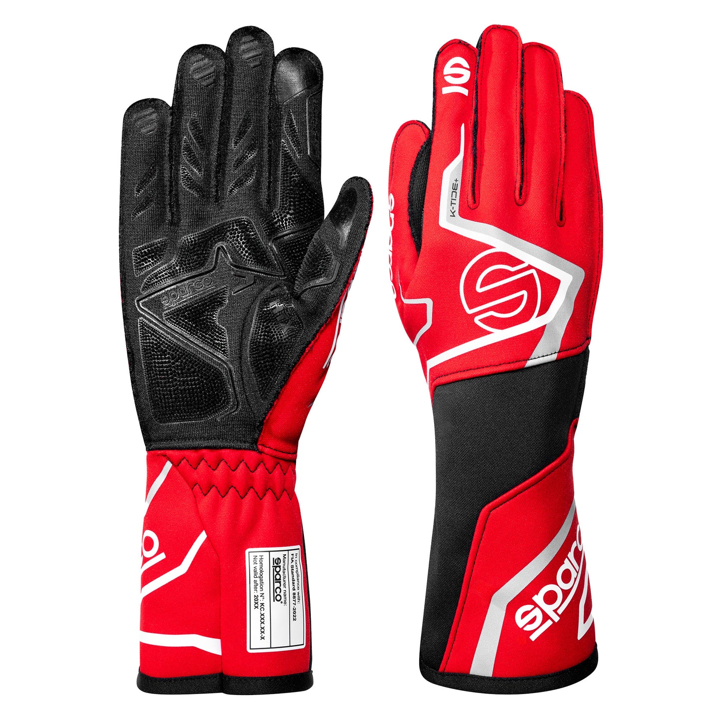 2025 Sparco K-TIDE+ Karting Gloves Go-Kart Racing FIA 8877-2022 Approved Spec