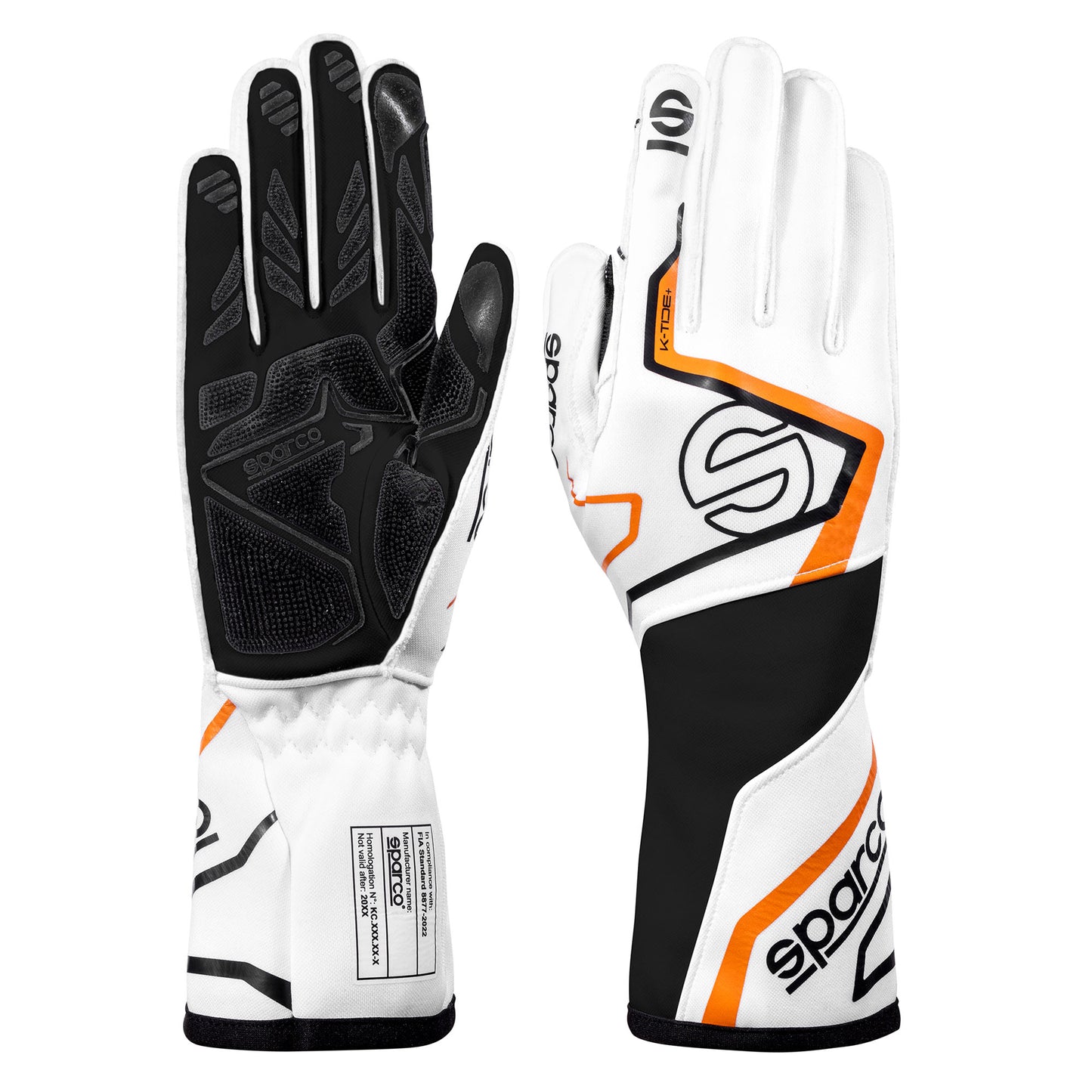 2026 Sparco K-TIDE+ Karting Gloves Go-Kart Racing FIA 8877-2022 Approved Spec