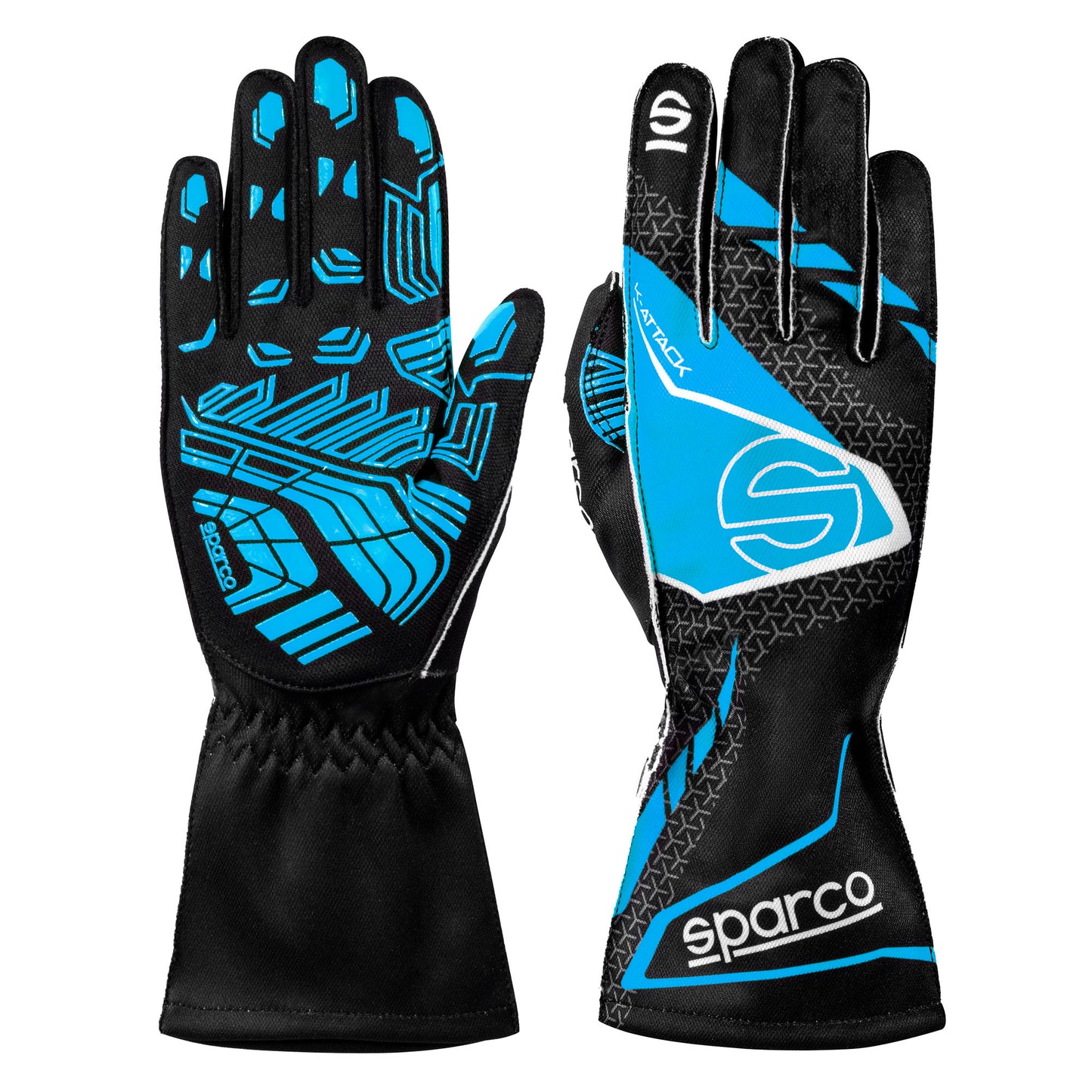 2025 Sparco K-ATTACK Karting Gloves 4 Colours with Silicone Palms Go-Kart Racing