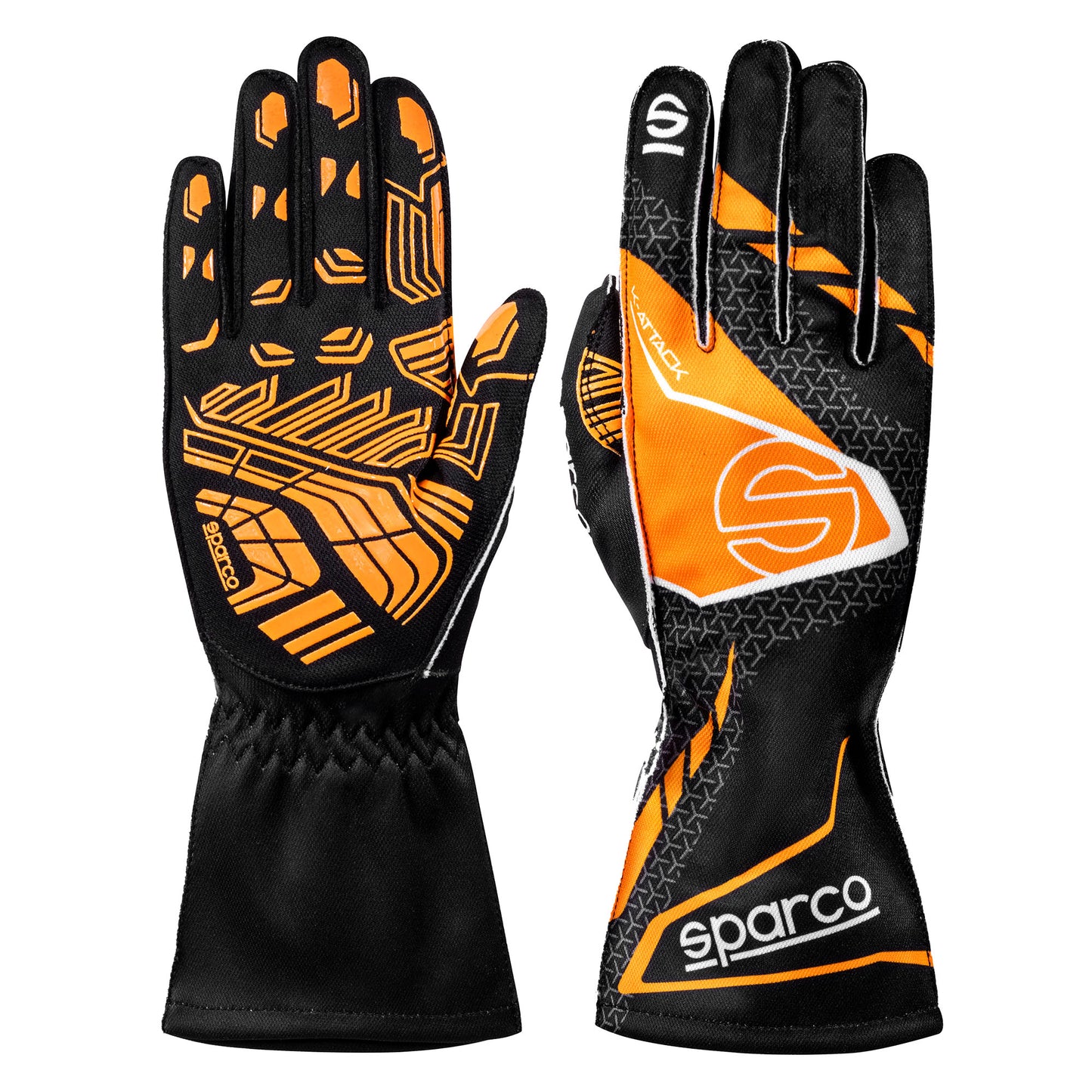2025 Sparco K-ATTACK Karting Gloves 4 Colours with Silicone Palms Go-Kart Racing