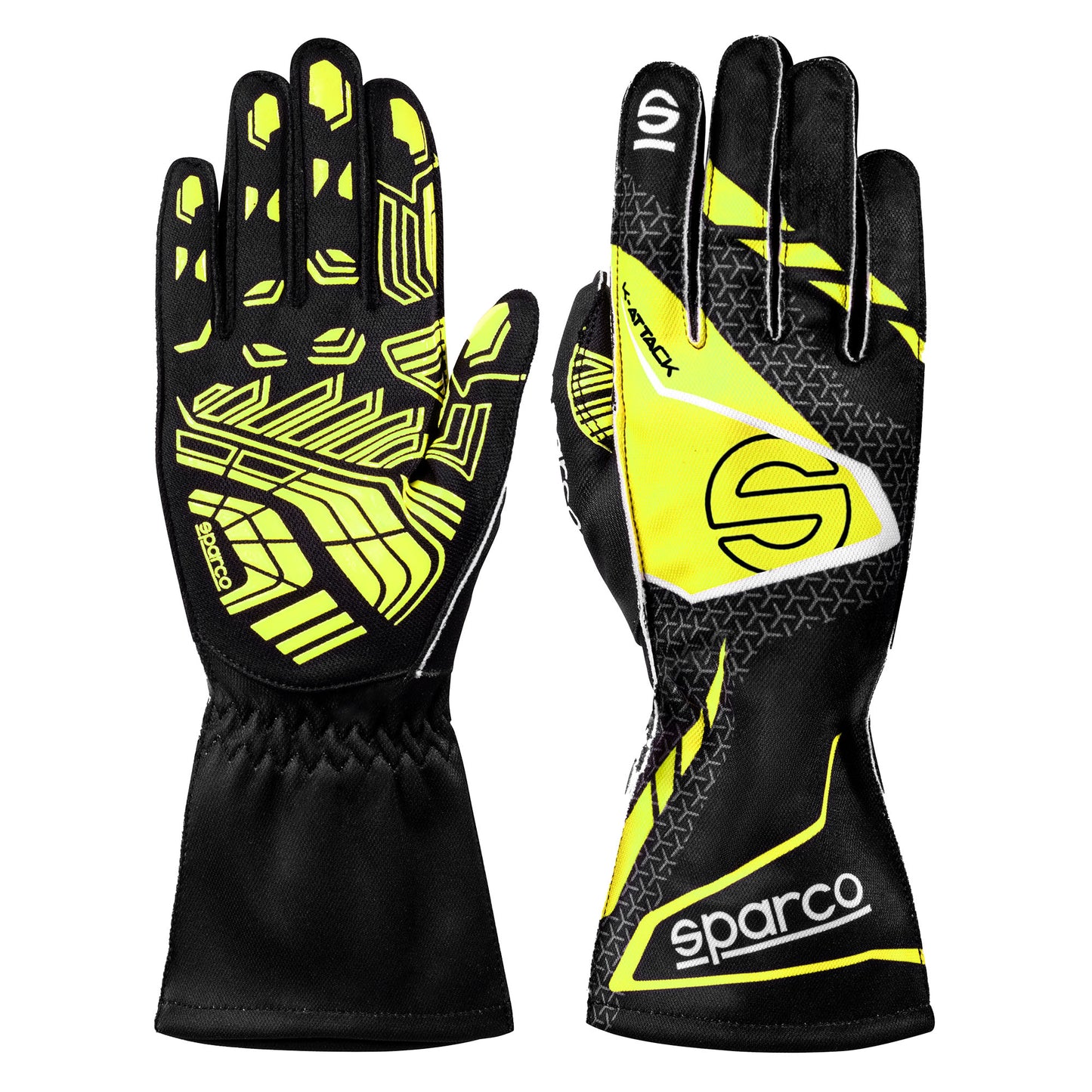 2026 Sparco K-ATTACK Karting Gloves 4 Colours with Silicone Palms Go-Kart Racing
