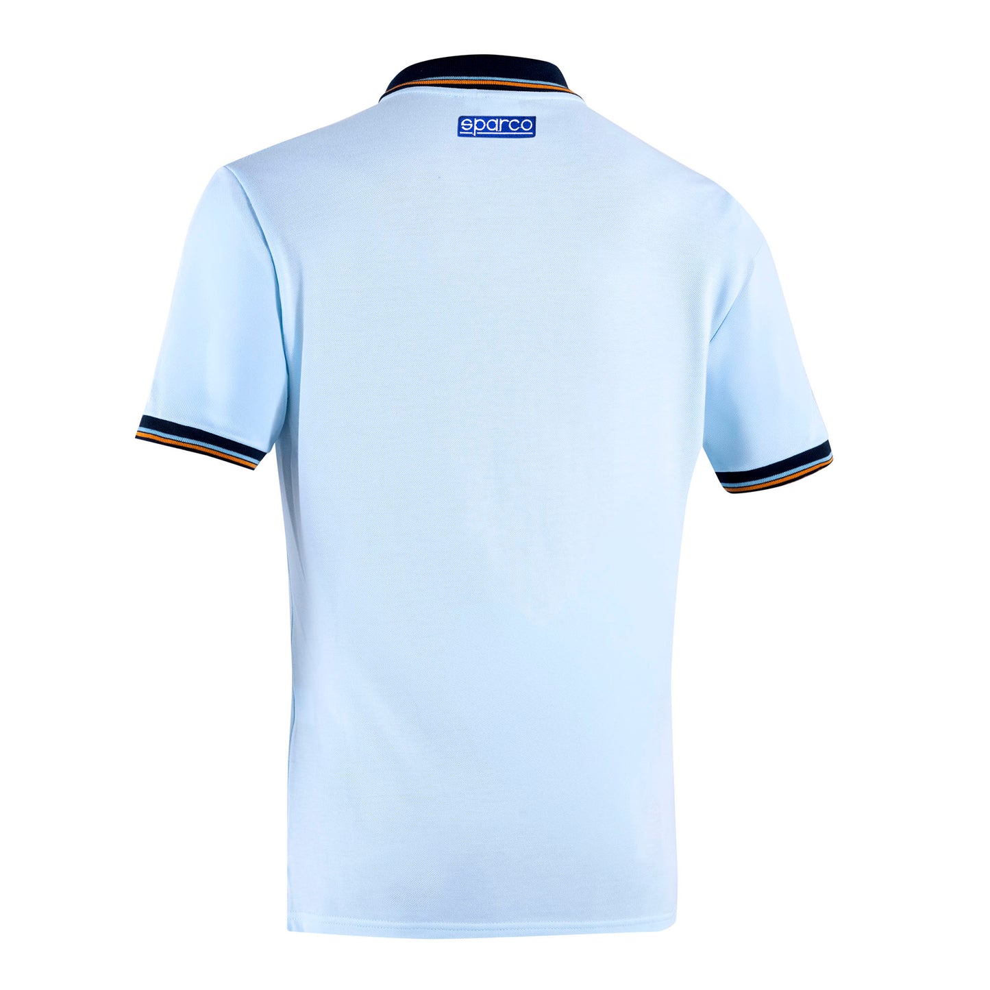 2025 Sparco Gulf Racing Polo Shirt Piquet Pocket 100% Cotton 200gr Made in Italy