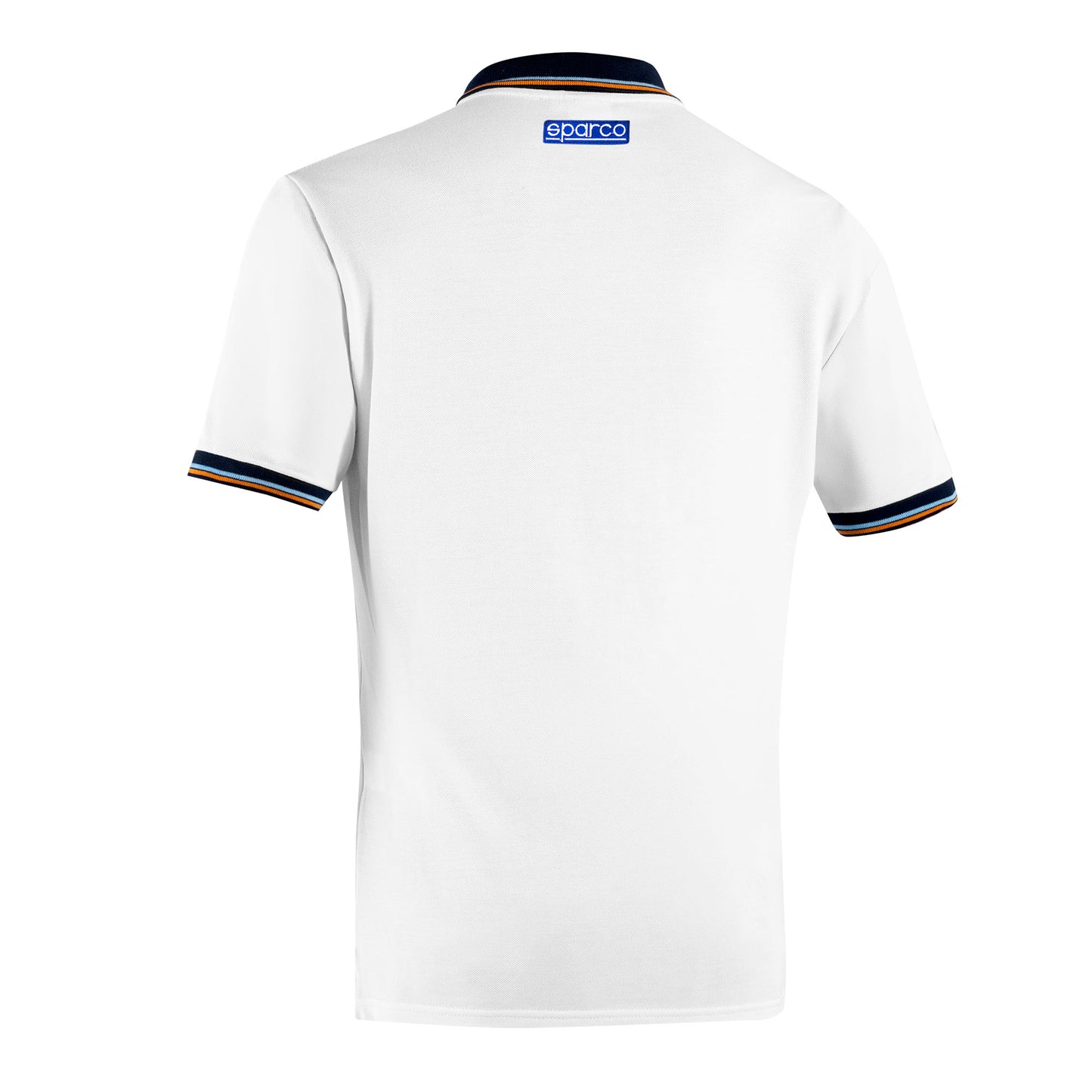 2025 Sparco Gulf Racing Polo Shirt Piquet Pocket 100% Cotton 200gr Made in Italy