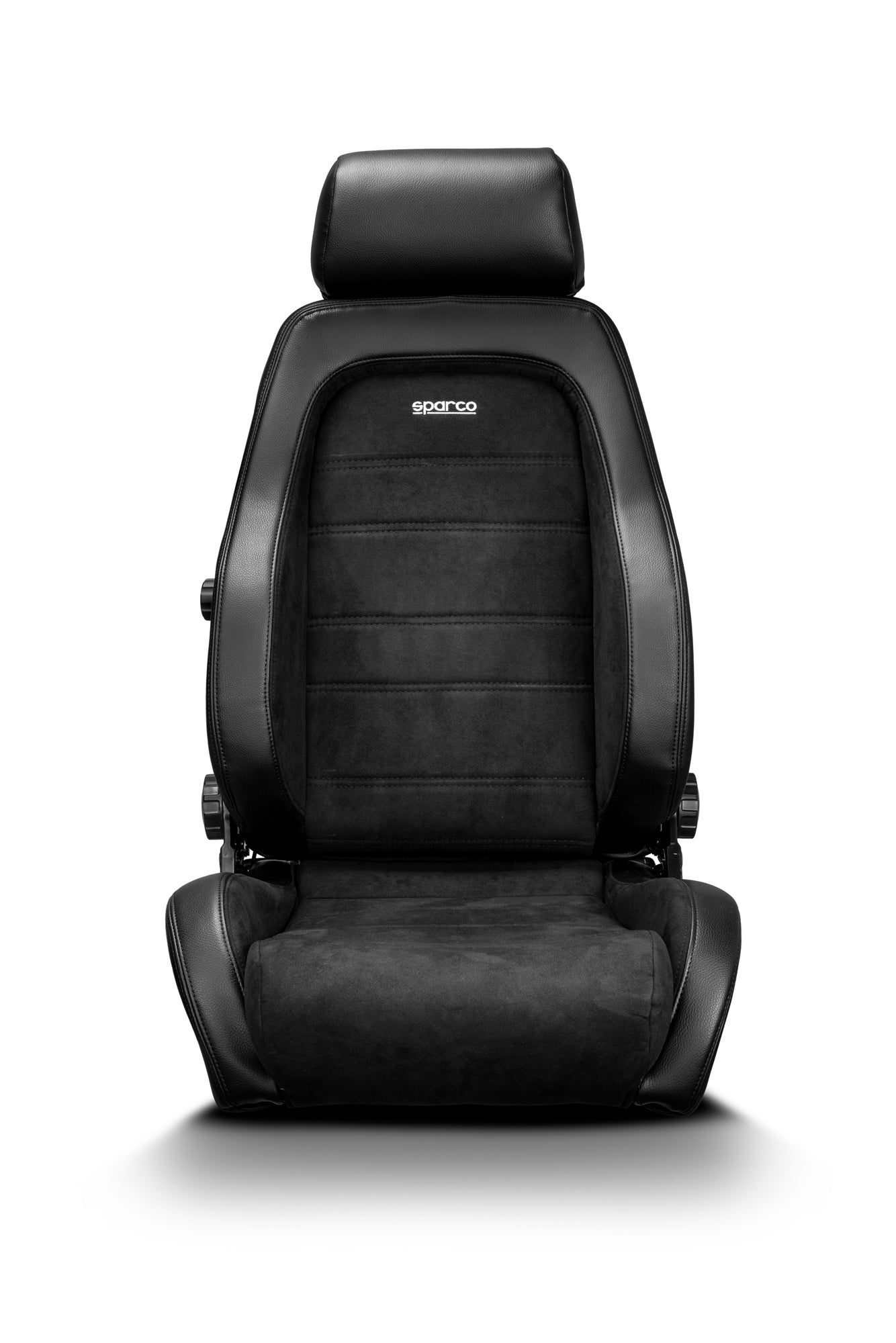 Sparco GT Sports Road Seat Black Microfibre Sky Fabric Reclining Tilt Mechanism