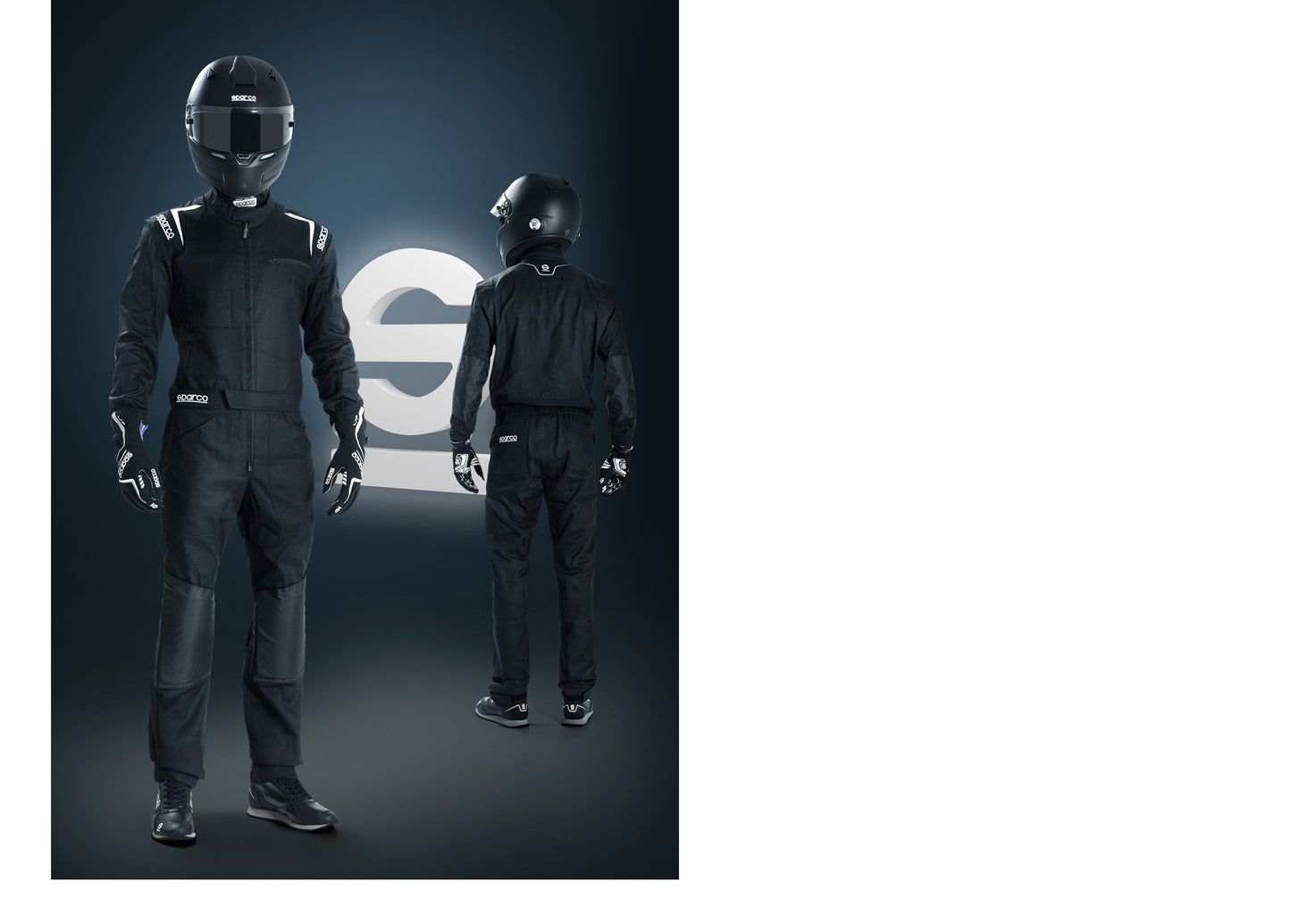 Sparco MS-5 MS5 Race Mechanic Suit Overalls Colour Black/Grey Pitcrew Teamwear - raceforglory.store