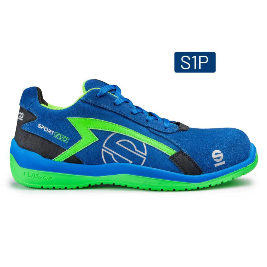 07516 Sparco SPORT EVO Safety Footwear Work Trainers Mechanic Shoes S3 SRC ISO - raceforglory.store
