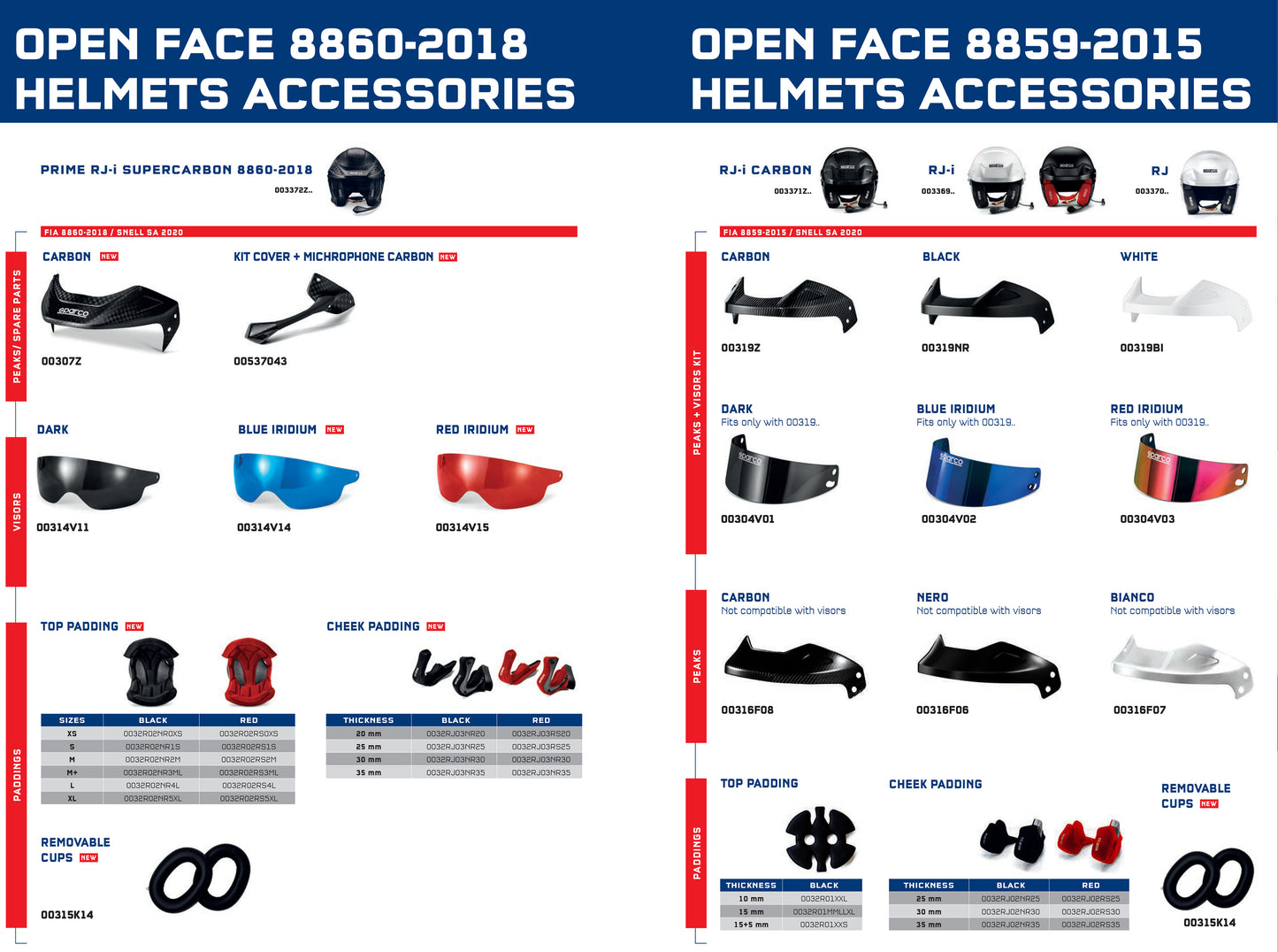 Sparco Helmet Visor Red Iridium fits SKY RF-7W & AIR PRO RF-5W Optional Fit