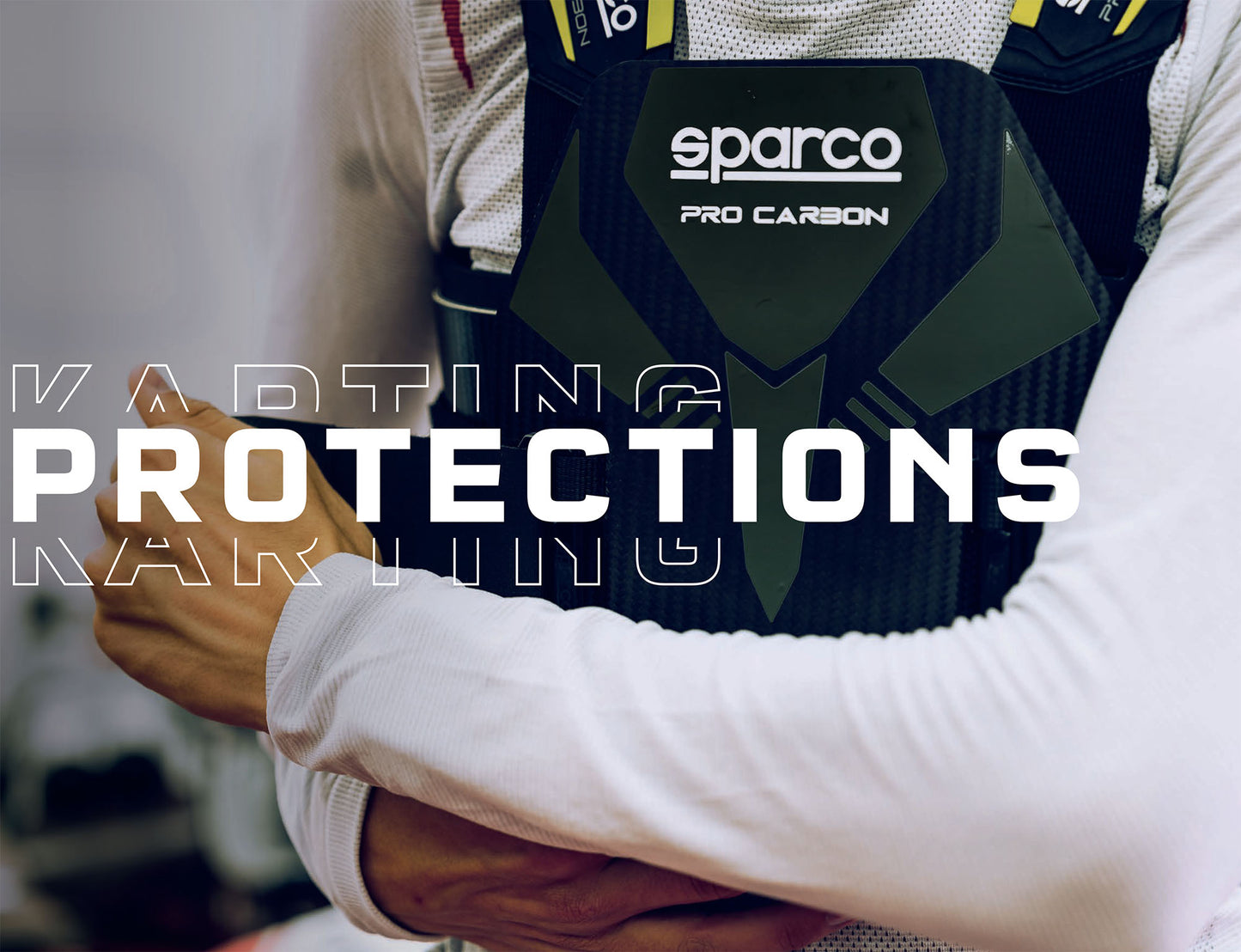 Sparco PRO CARBON Rib Protector Vest for Karting Go-Kart Racing FIA 8870-2018 - raceforglory.store